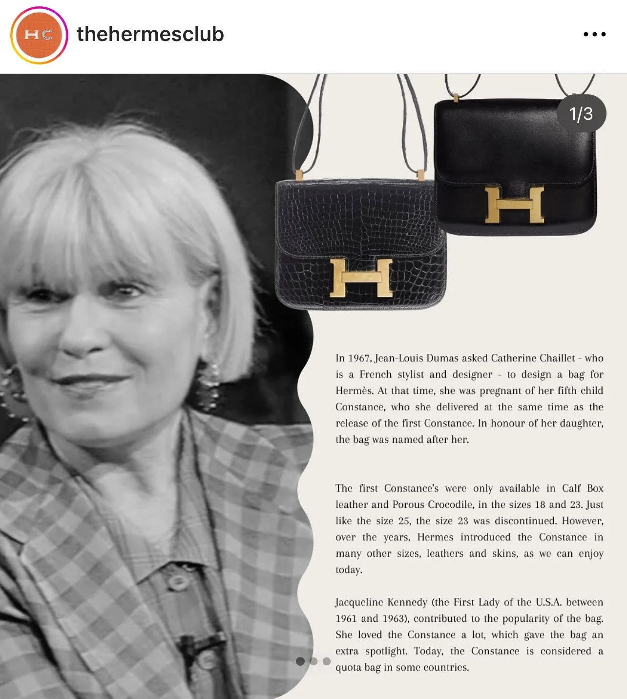 The History of the Hermes Constance Bag
