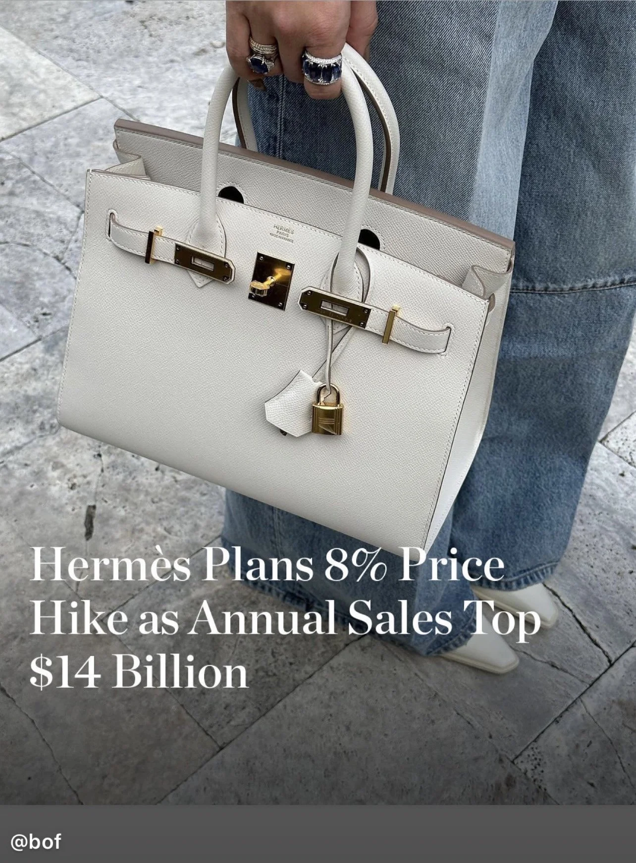 Hermes Plans to Raise Prices 8% February 2024