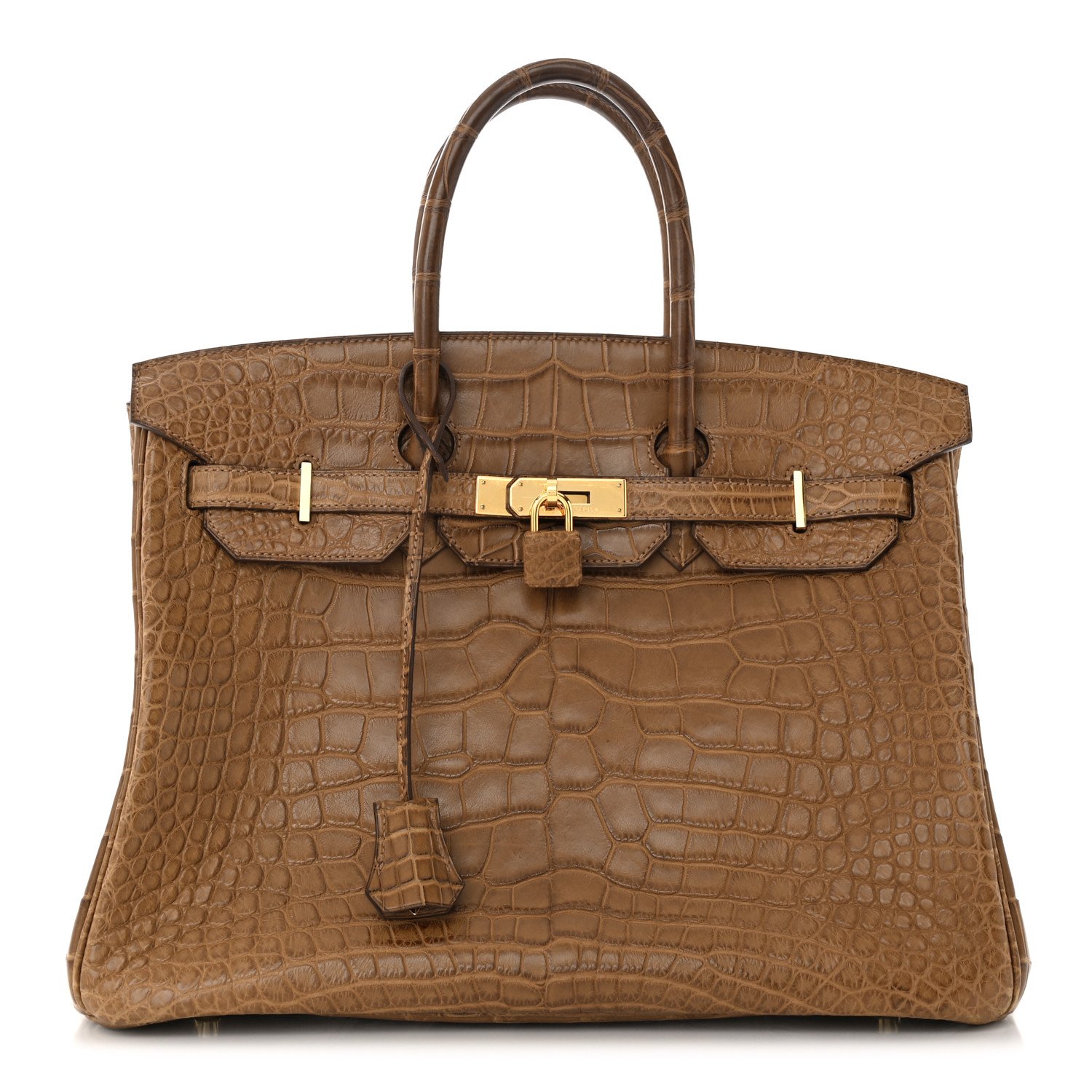 HERMES Matte Alligator Birkin 35 Alezan For Sale