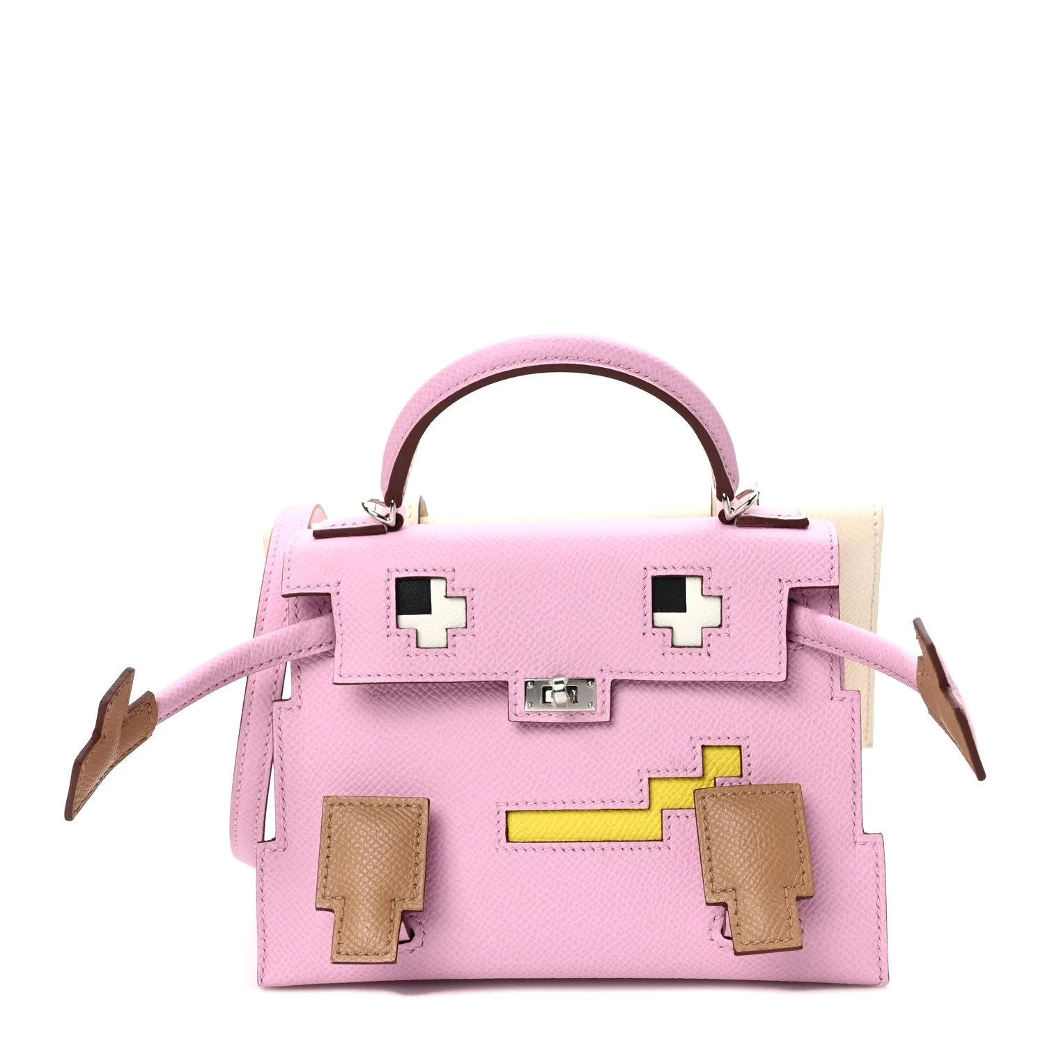 HERMES Epsom Quelle Idole Picto Kelly Doll Handbag For Sale