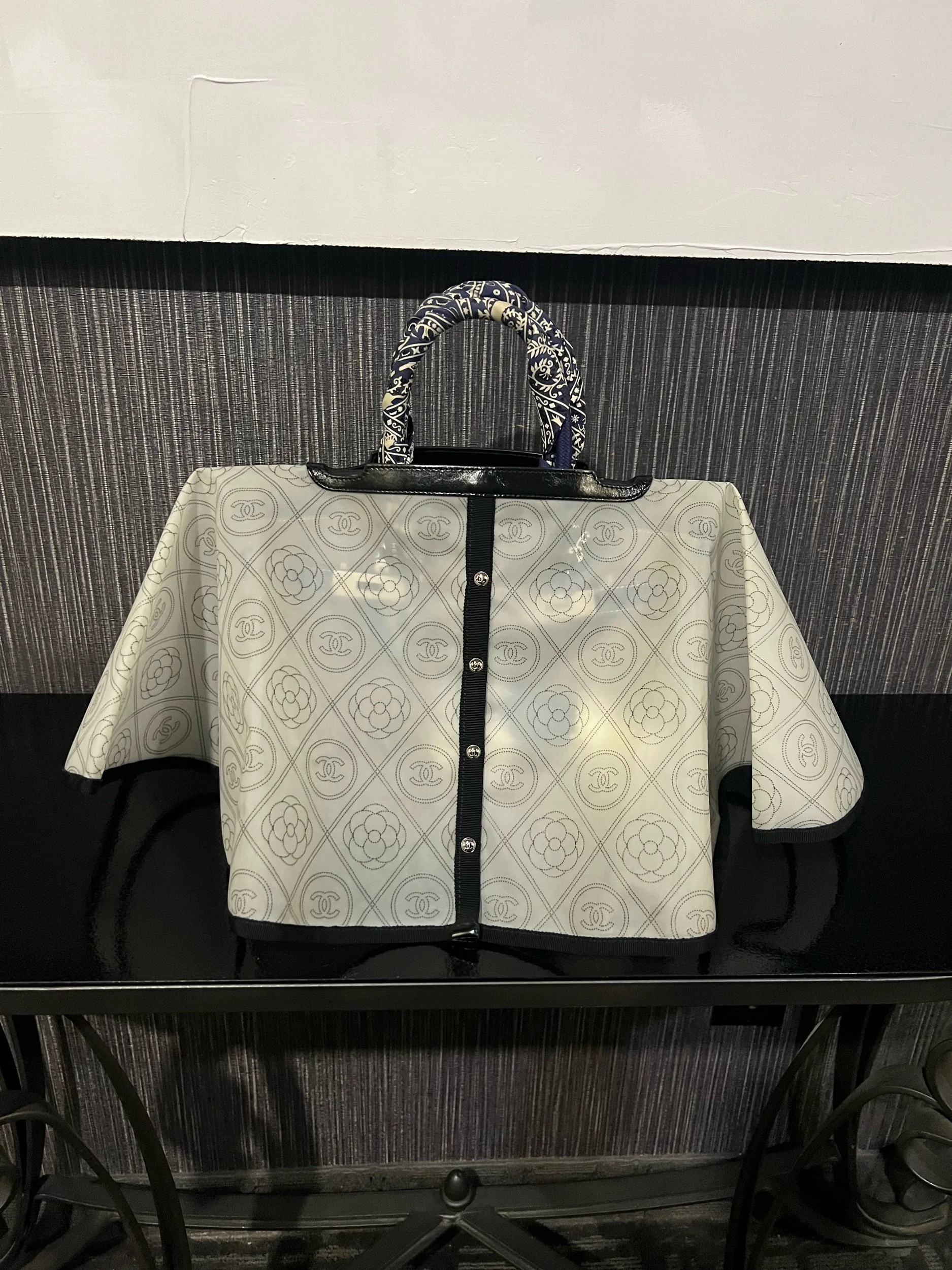 CHANEL Raincoat on a Hermes Birkin 30