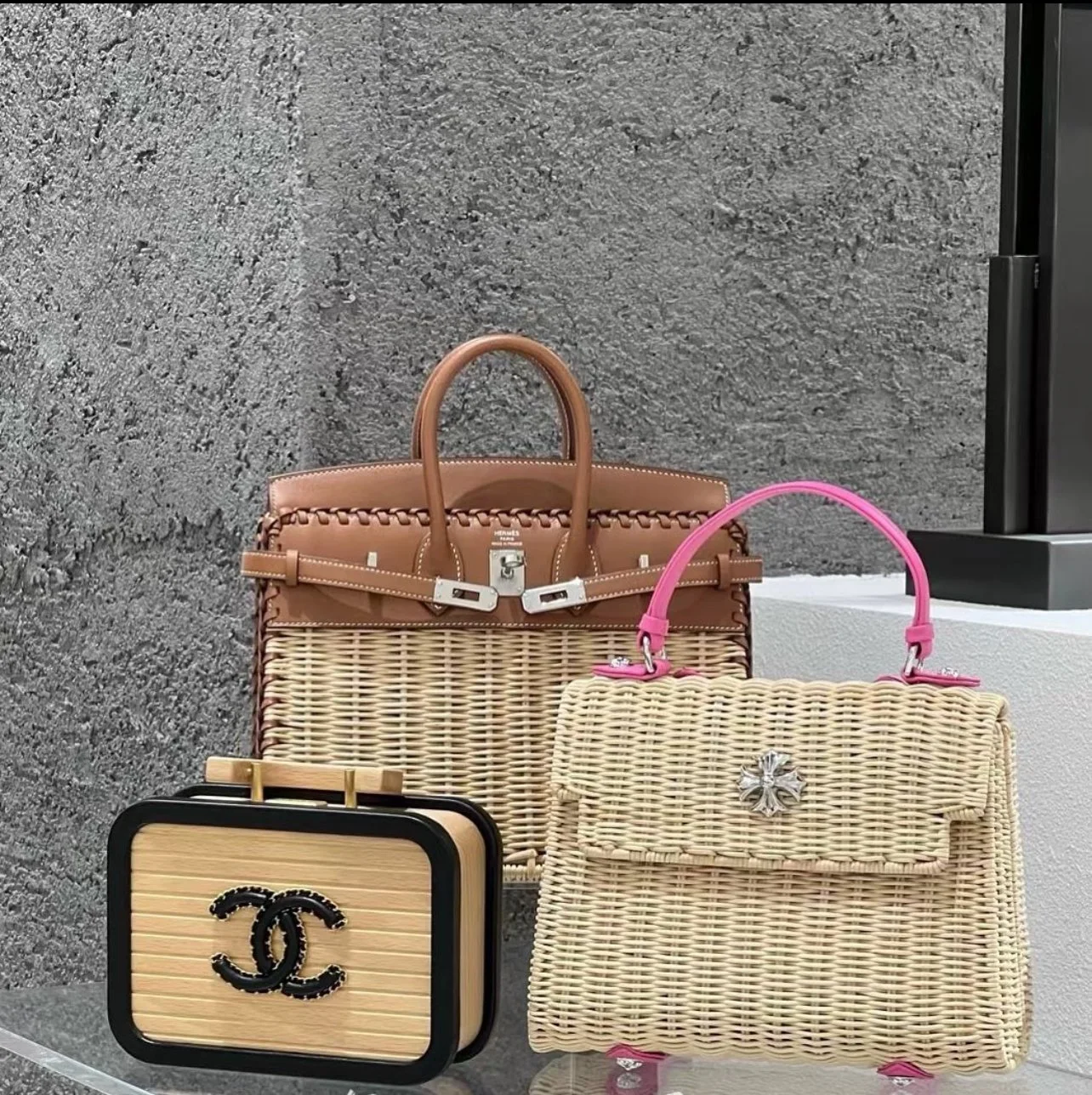 Hermes, Chanel &amp; Chrome Hearts Wicker Bags