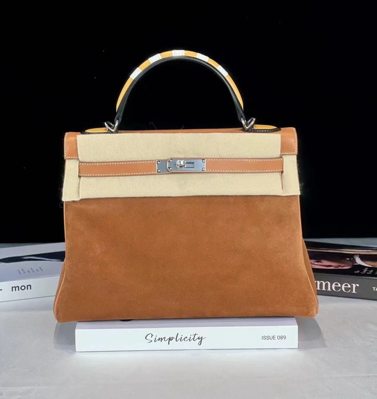 RARE Hermes Au Gallop Kelly Grizzly 32 Bag