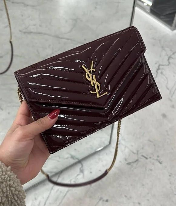 Saint Laurent Crossbody Shoulder Patent Leather Bag