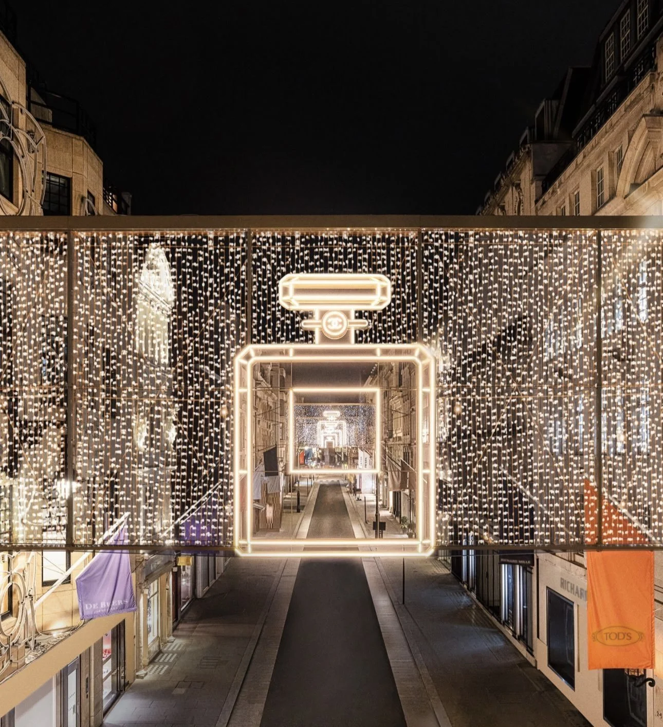 Chanel Christmas Lights in London 2024