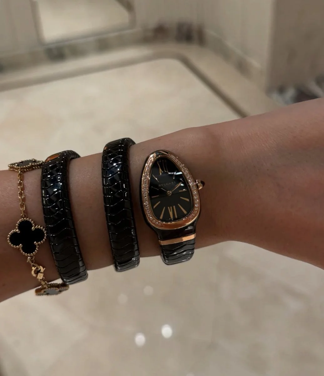 Bvlgari Black Serpenti Snake Watch