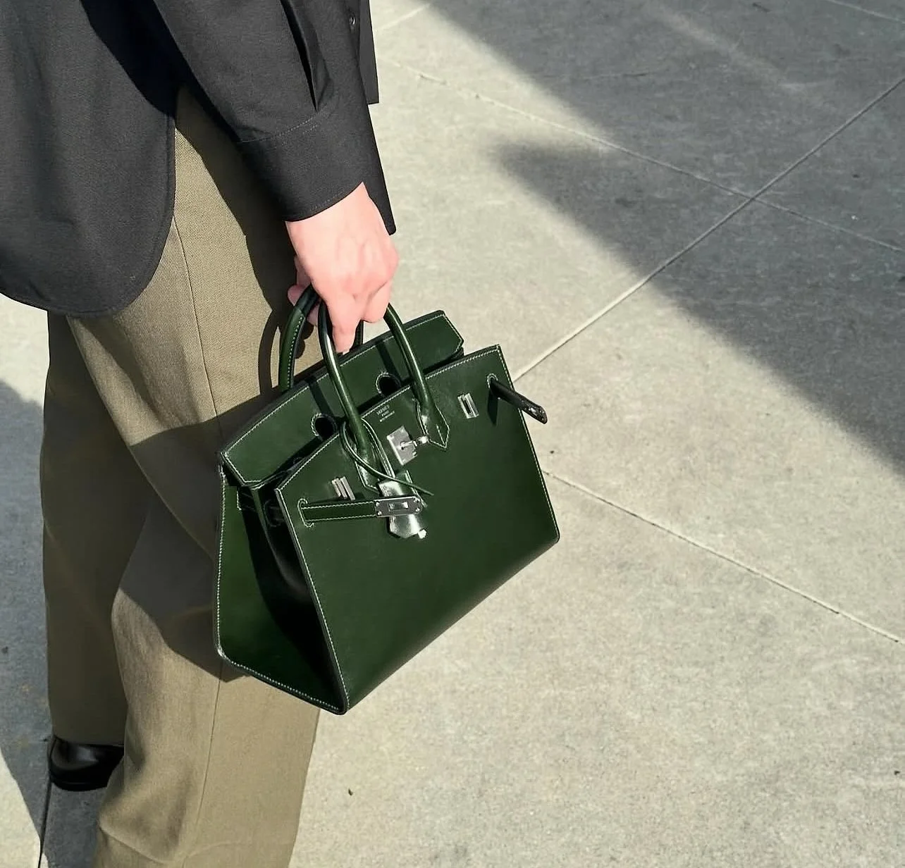 Hermes Birkin Sellier Vert Fonce 25 