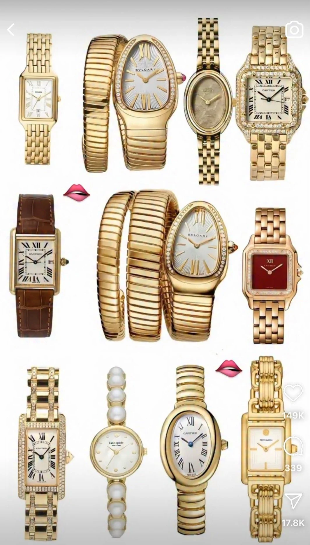 Gold Luxury Watches 2025