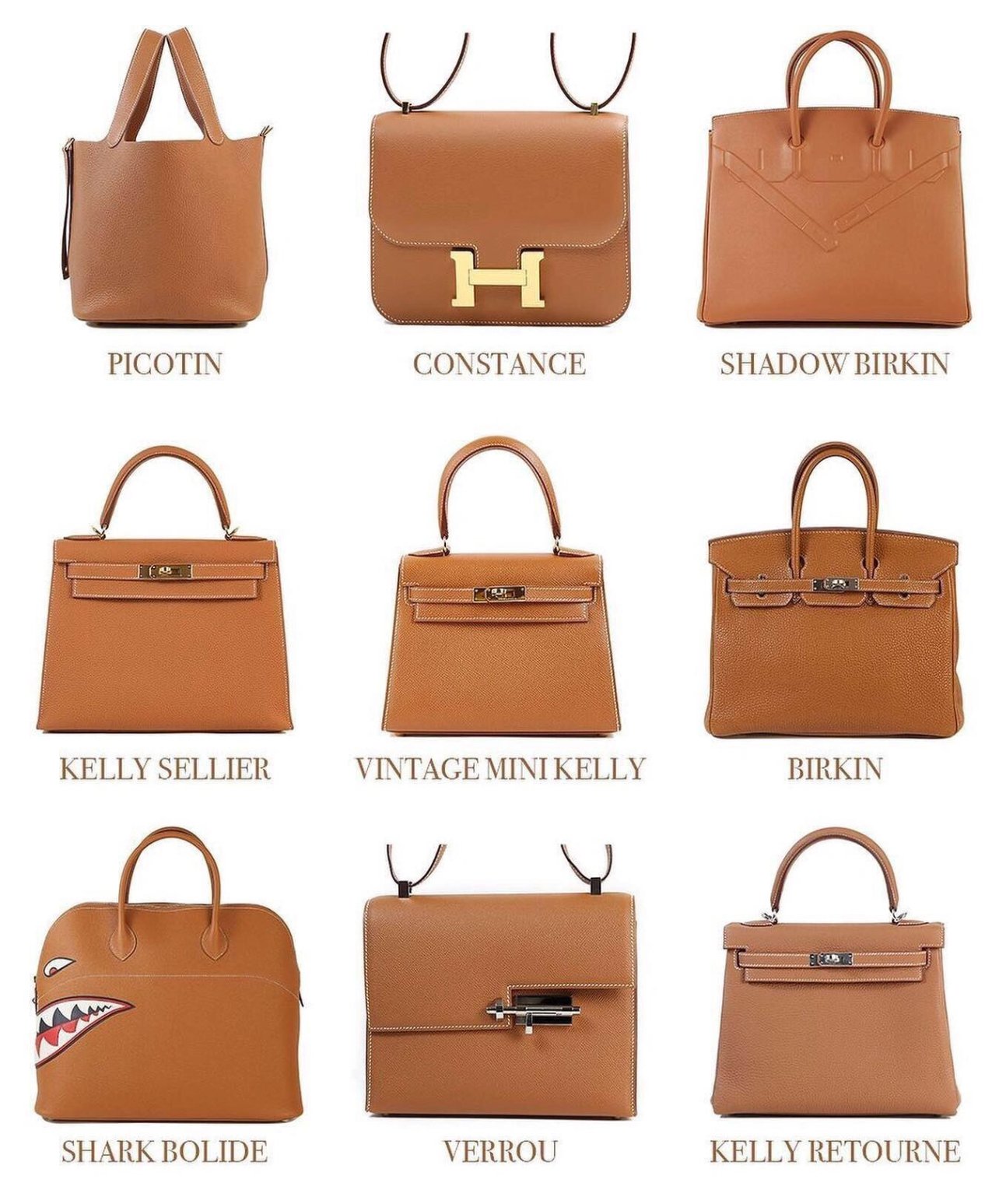 Hermes Gold Color Bags 2025