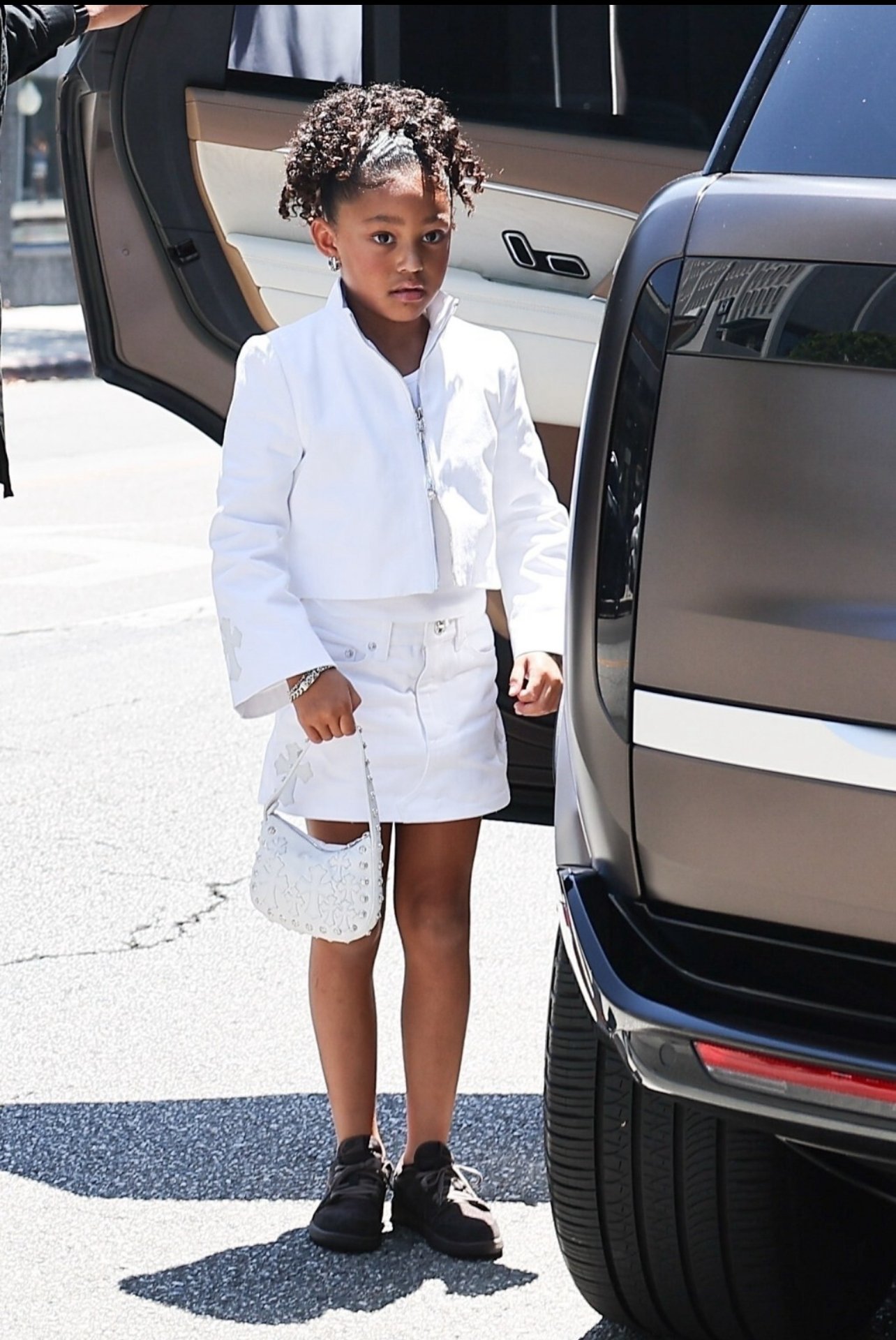 Stormi Webster in 5 Figure CHROME HEARTS Outfit