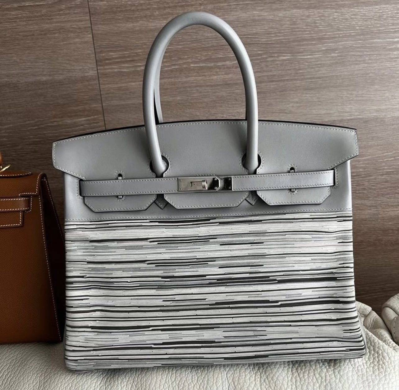 Limited Edition Hermes Gris Perle Vibrato Birkin 35 Collecting Luxury