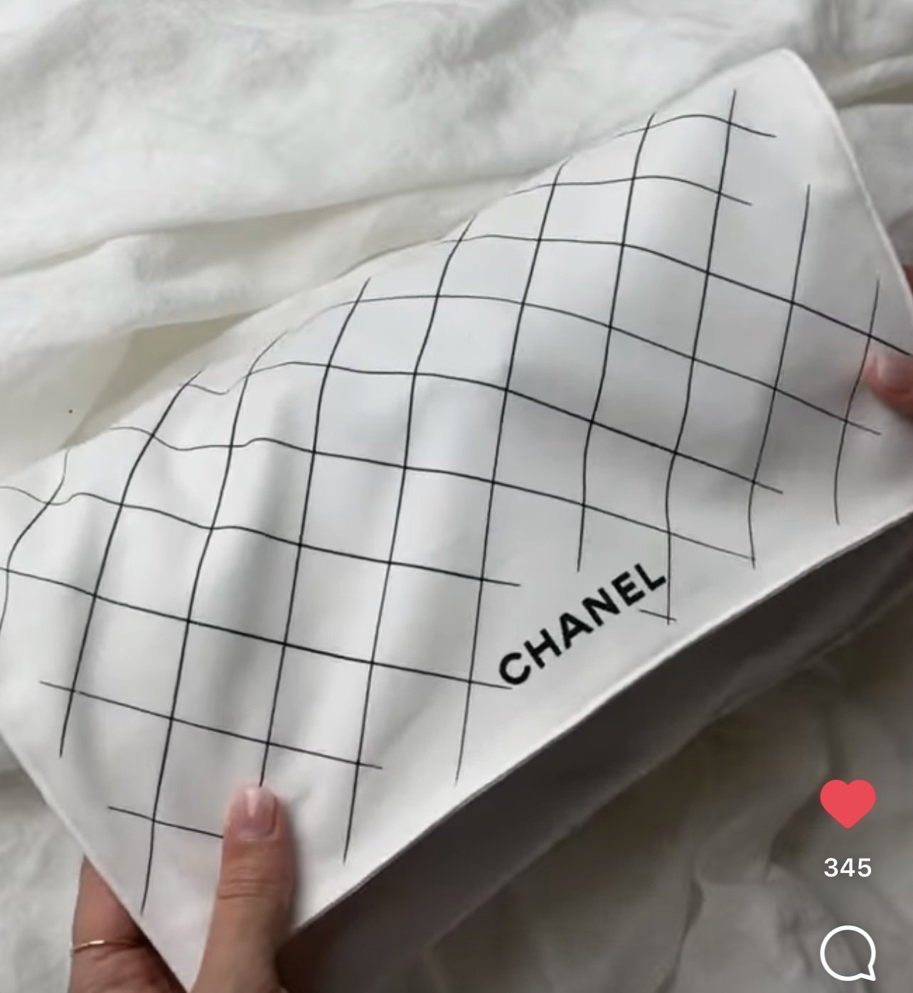 NEW 100 Authentic CHANEL Karl Lagerfeld SMALL Flap Dust Bag ICOT1 13x 85  x 3in  eBay