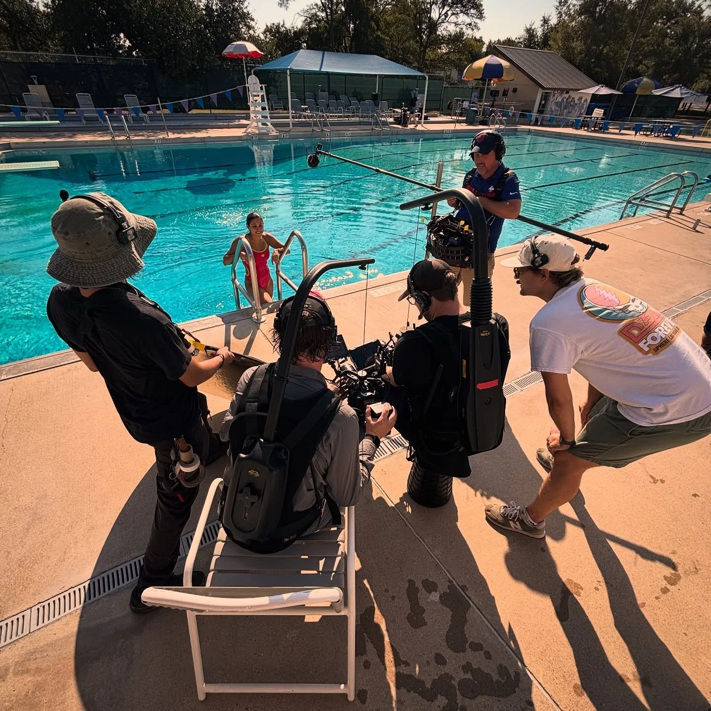 Throwback to last week&rsquo;s project to create super fun social media content with an Olympic swimmer for a large toy company. Vertical video! @holygrailfilmco