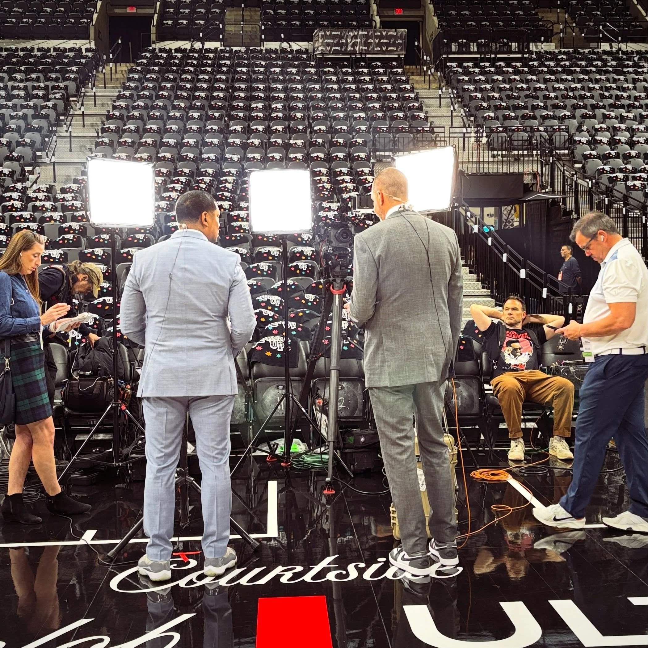 Shot live hits at the NBA Western Conference Finals Game 4 and 6 court side for ESPN SportsCenter. Epic games! 🏀