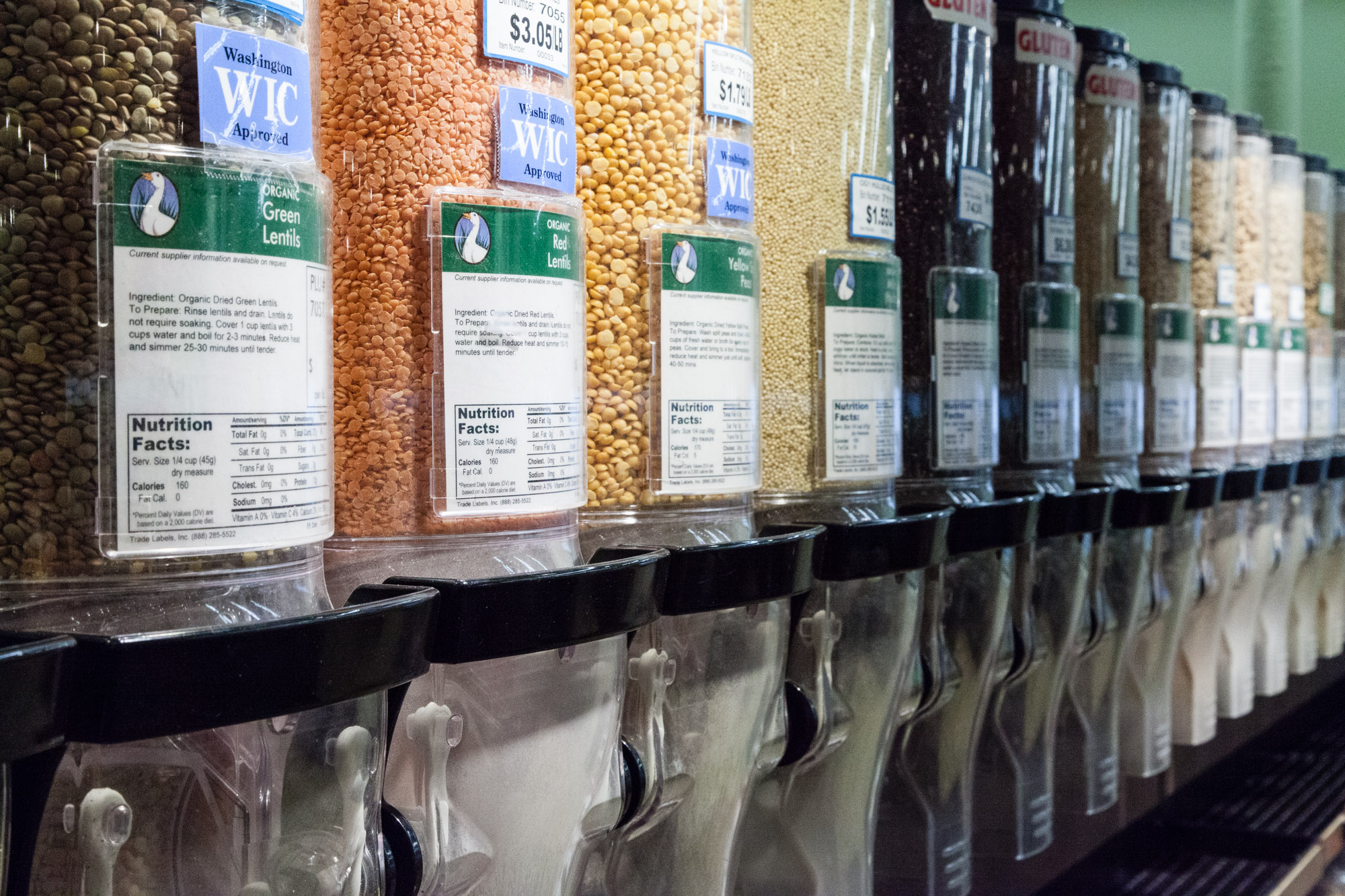 The Goose's robust bulk foods section is very popular.