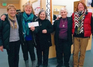 Goosefoot board and staff members present Island Senior Resources with a check for $35,000 to replace their freezer unit that services the entire Island's Meals on Wheels program.