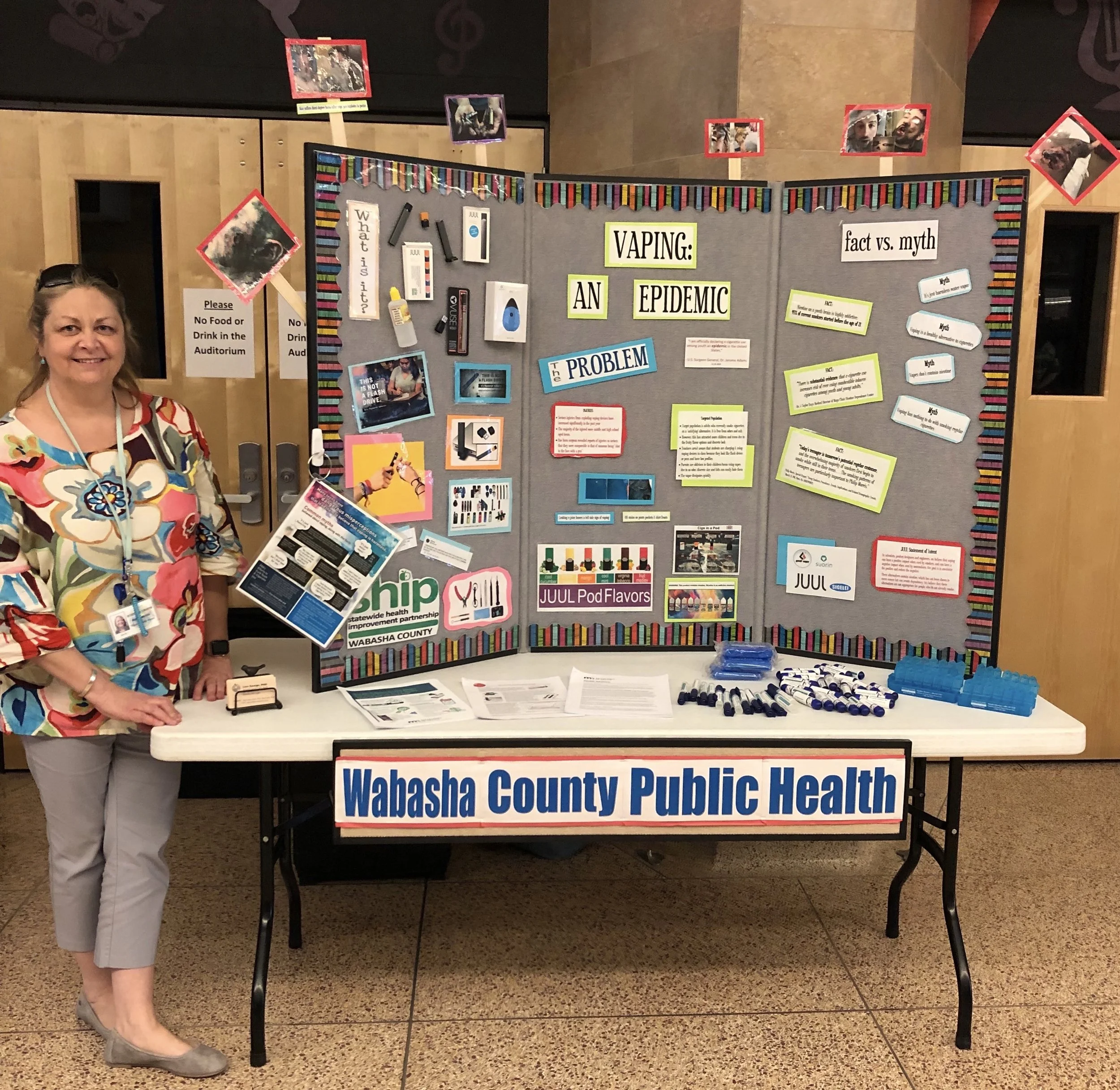 Wabasha County Public Health educational display