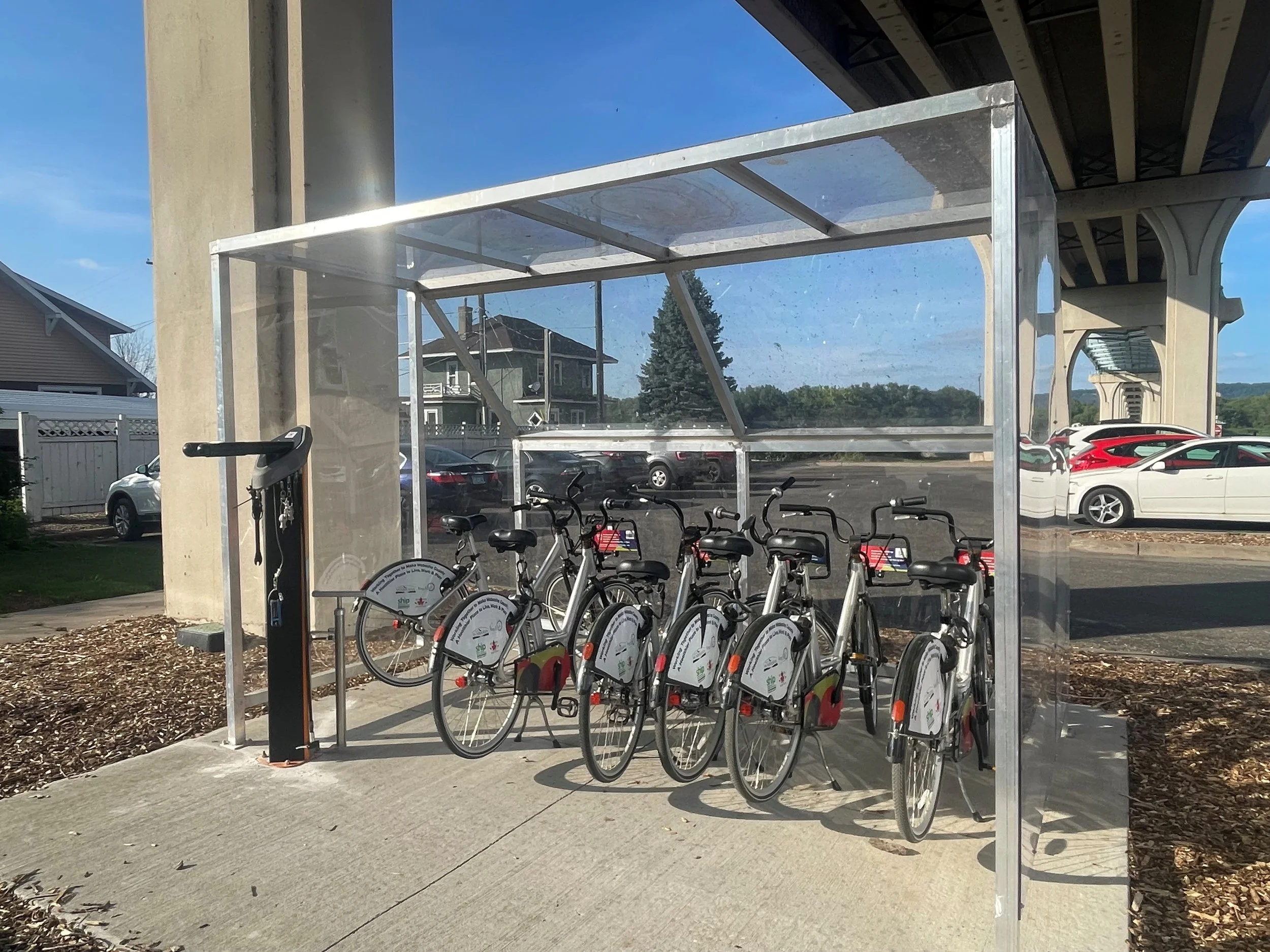 Wabasha Public Bikes Shelter and Repair Station