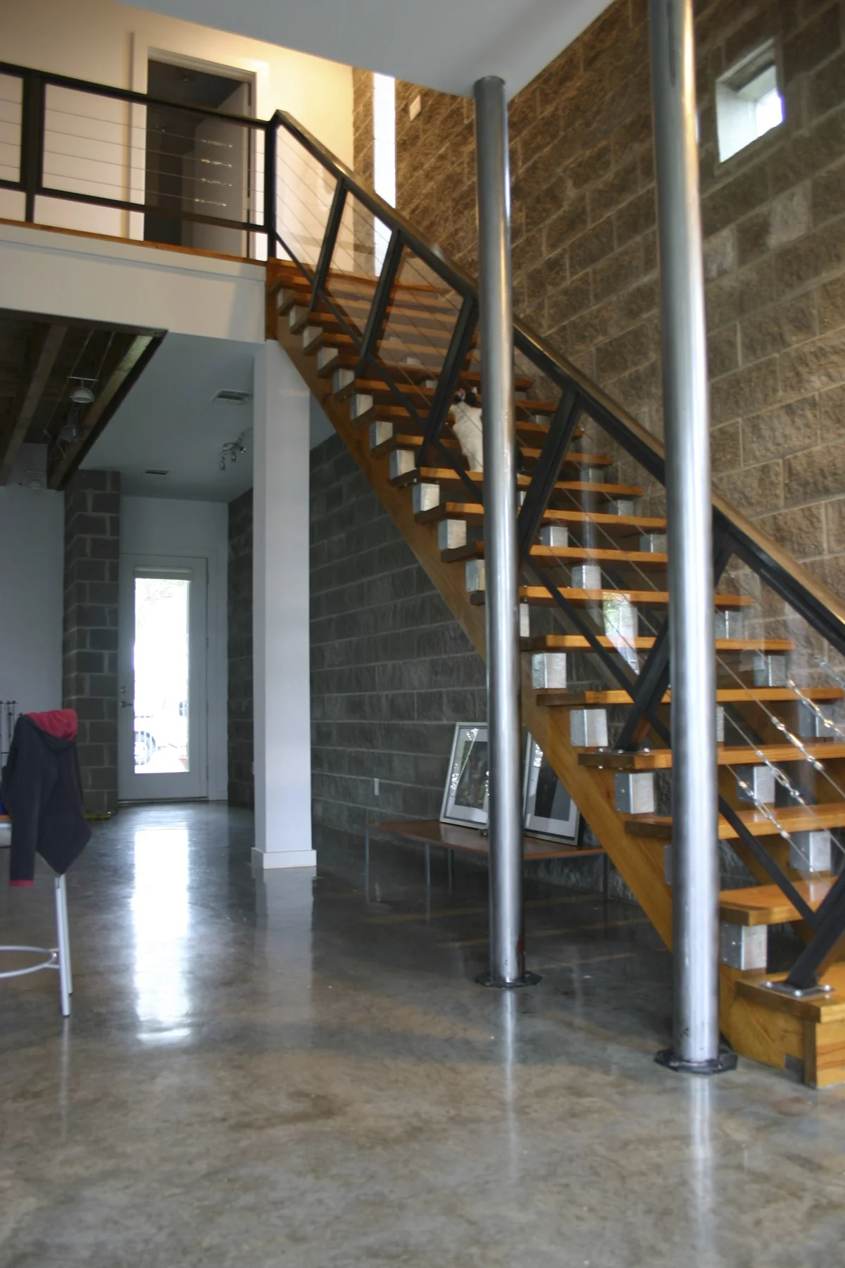 Steel and cable railing