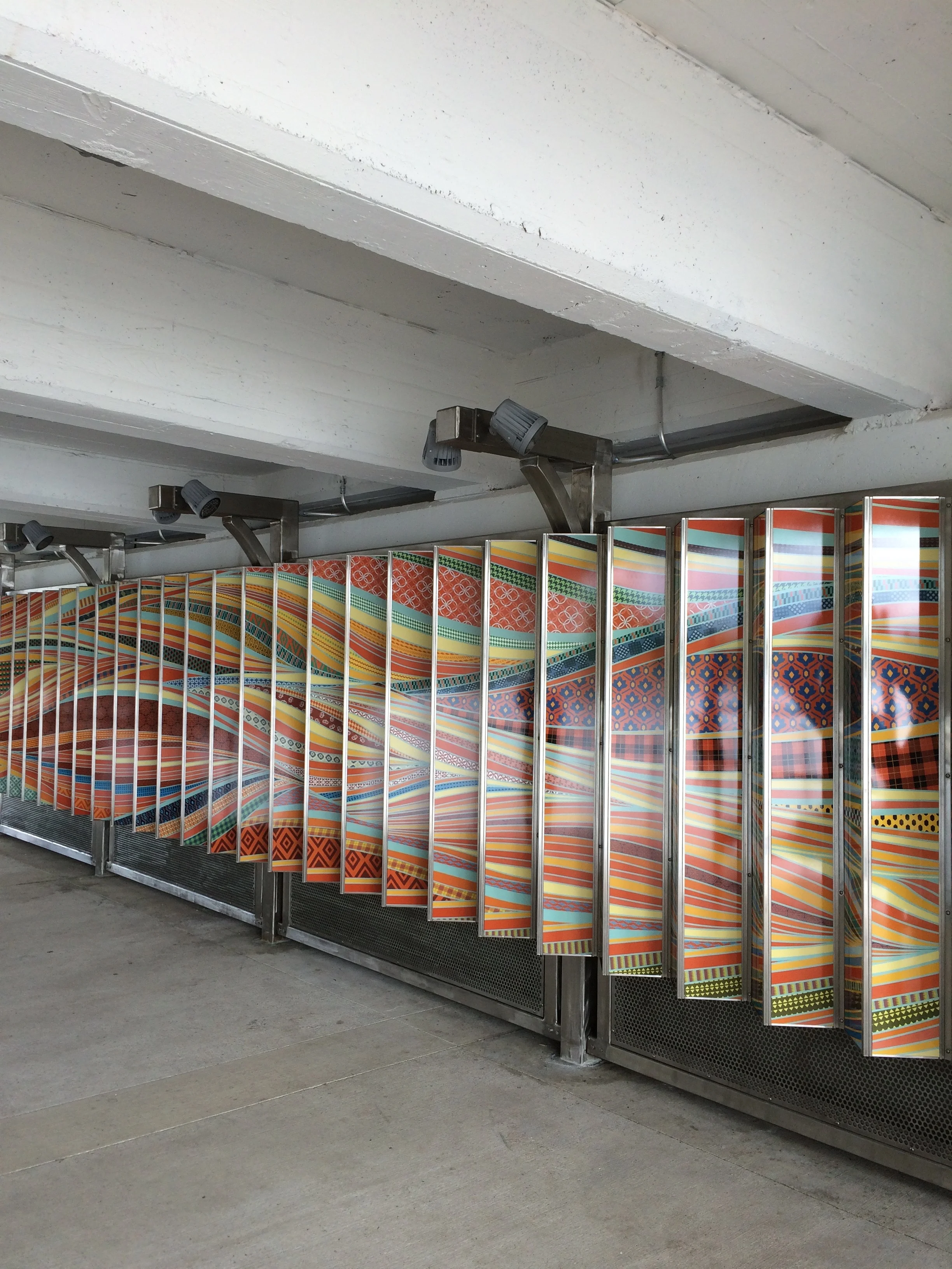 Installation of Woven Waves installation - Tampa
