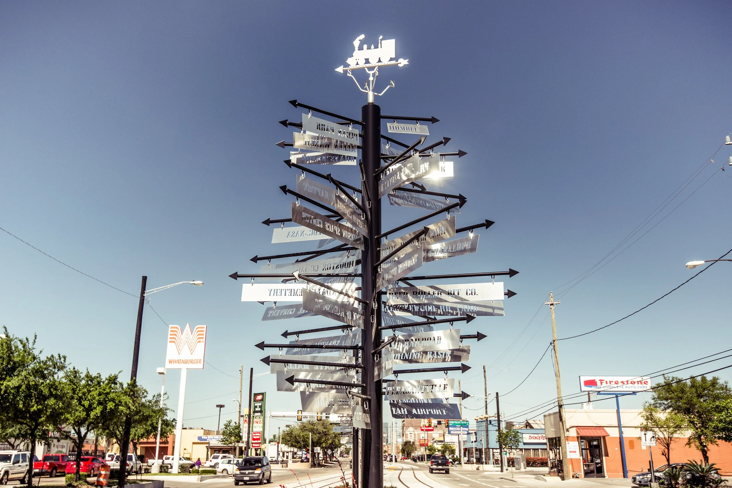 Fabrication and Installation of You Are Here - Houston