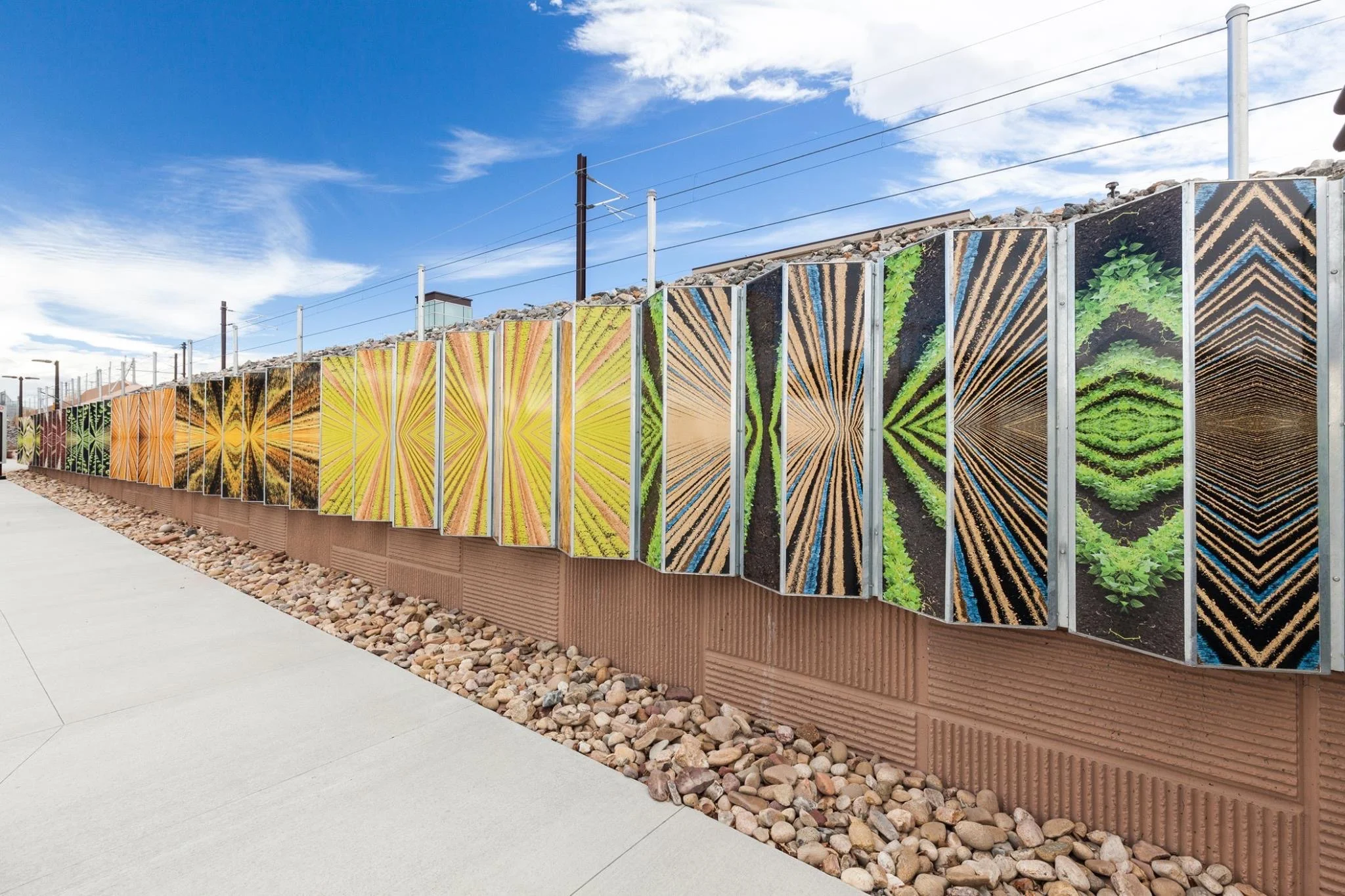 Installation of Chromatic Harvest - Arvada