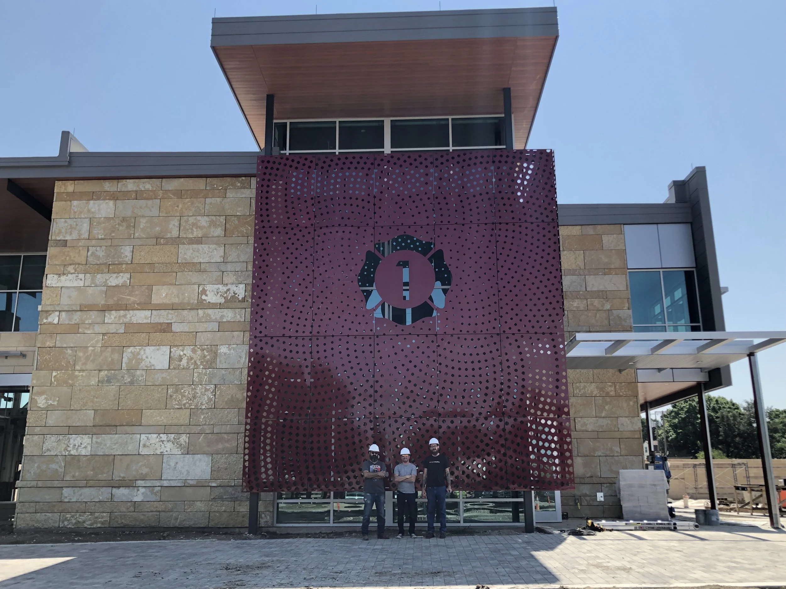 Installation of Re:Site - Insignia Lattice in Richardson, Texas