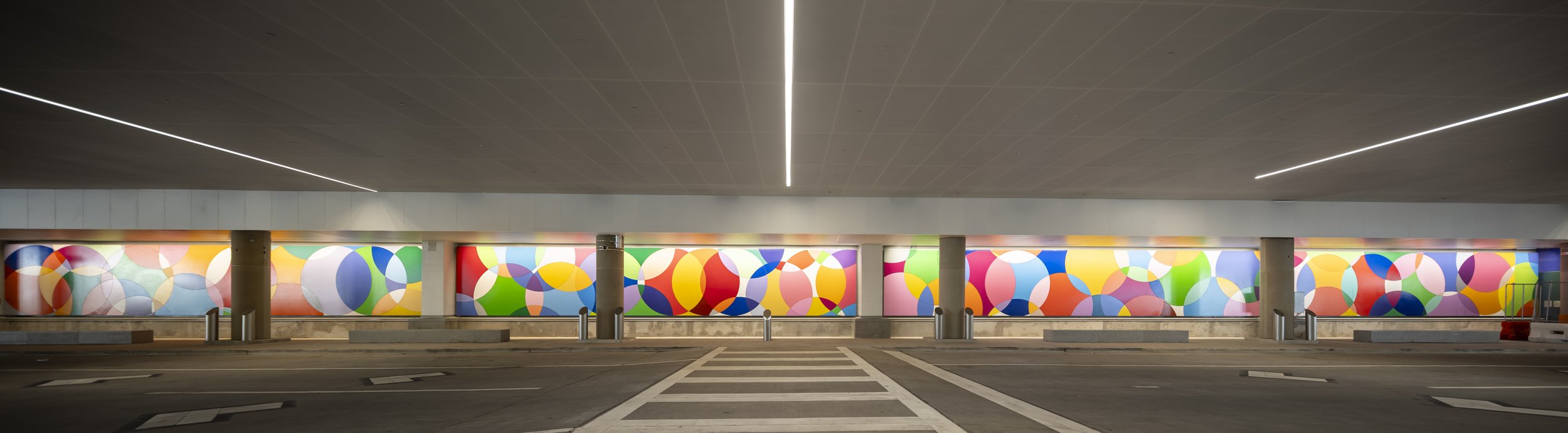 Fabrication and Installation of Graciela Hasper -  CONTINUOUS MOTION in Houston IAH Airport