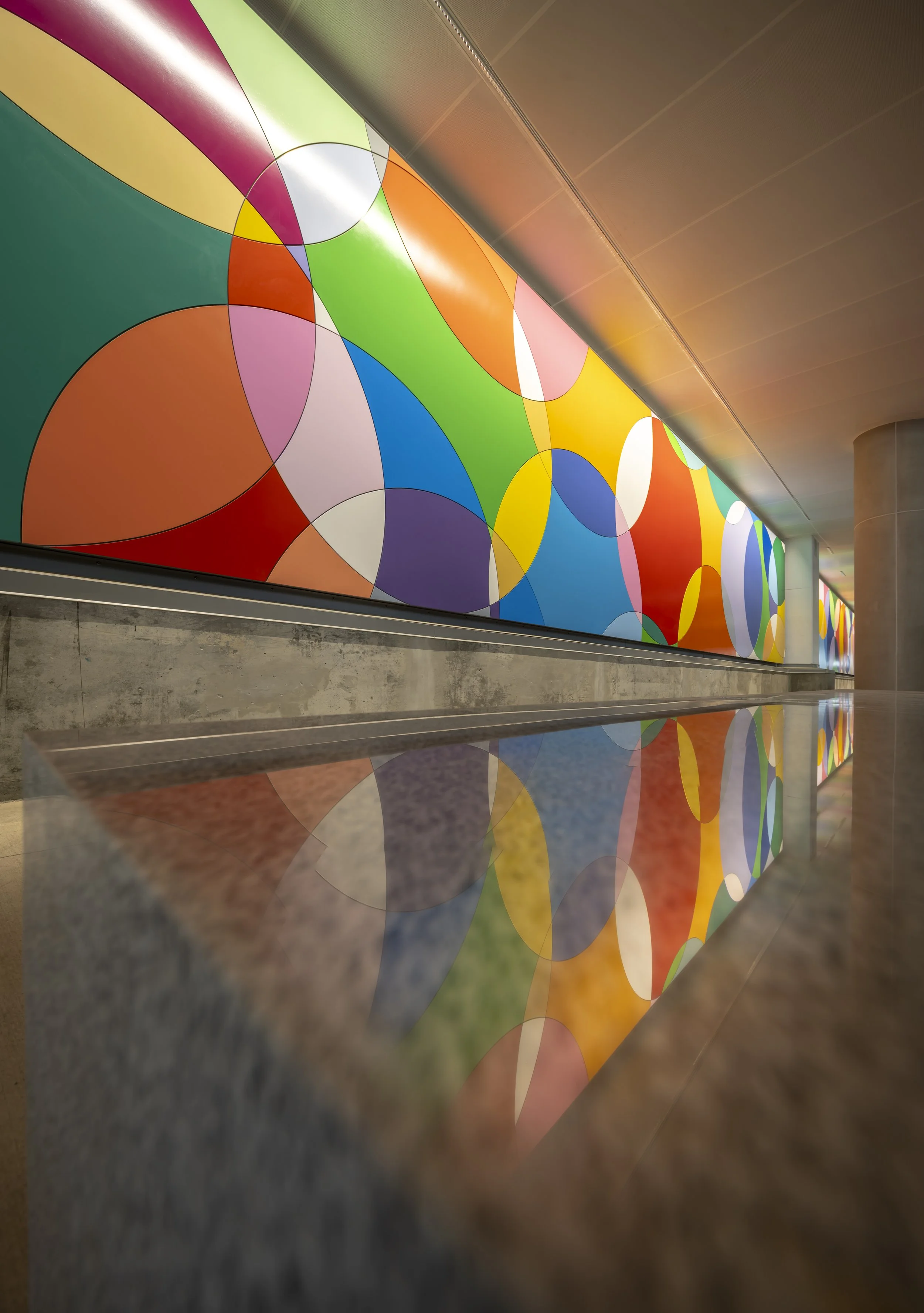 Fabrication and Installation of Graciela Hasper -  CONTINUOUS MOTION in Houston IAH Airport