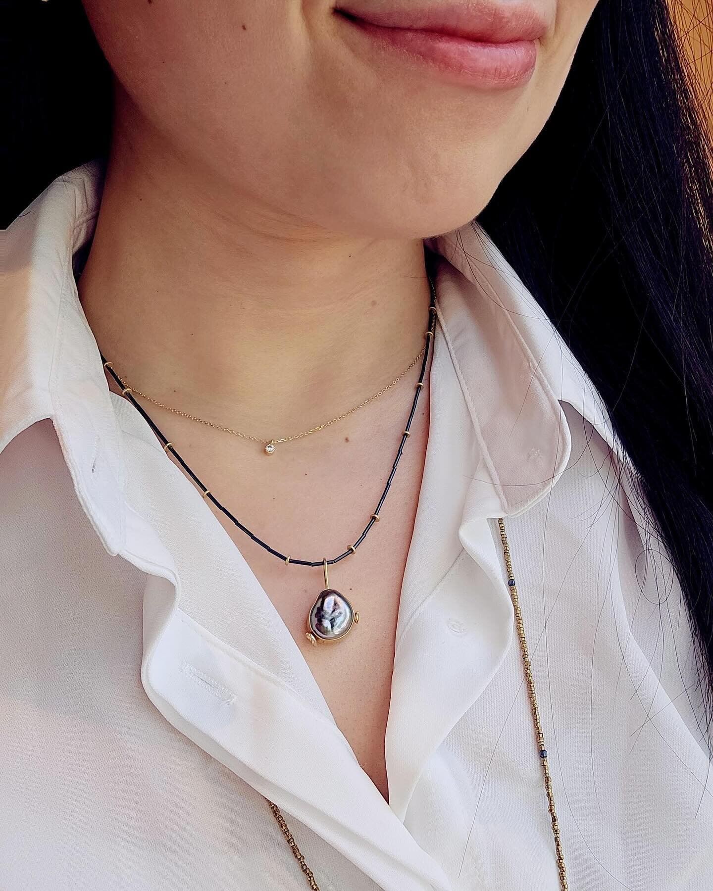 Some pendants are perfectly sized on their respective chains, like Alice Son&rsquo;s dainty Millgrain Diamond Pendant. 

Many other pendants and chains in the shop are sold separately, so we can help you find the right combination for your layering! 