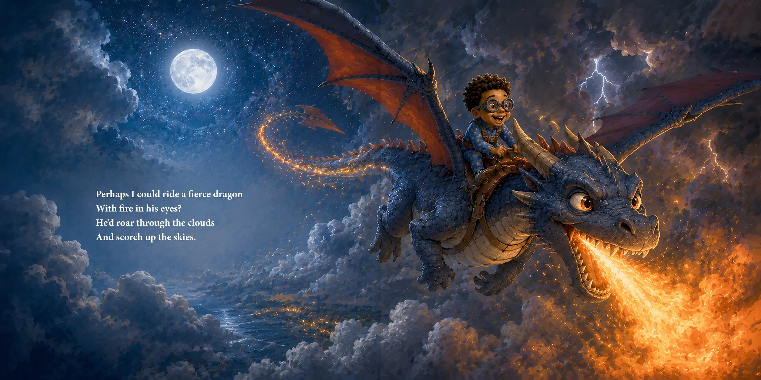 Riding an Elephant to the Moon (Interior Spread)