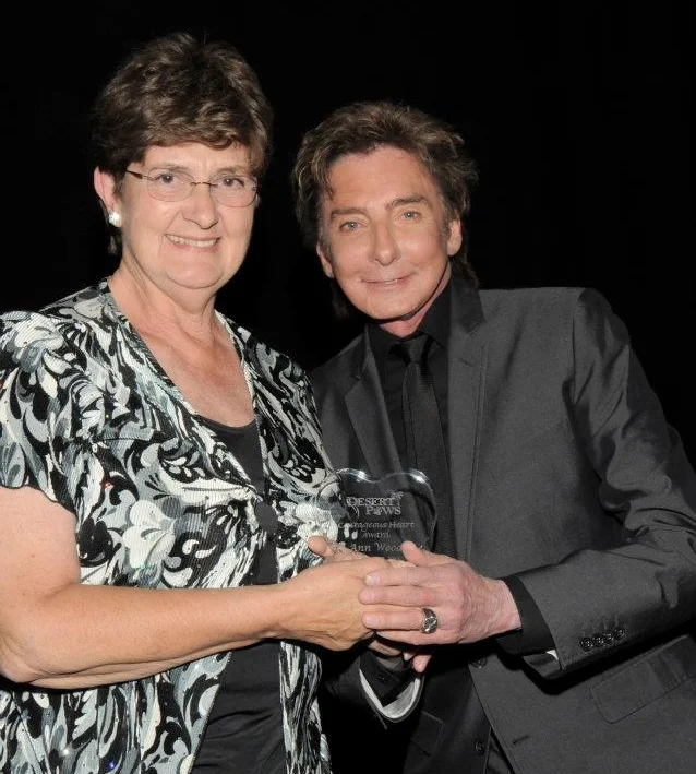 Ann and Barry Manilow...and yes, she is a Fanilow.