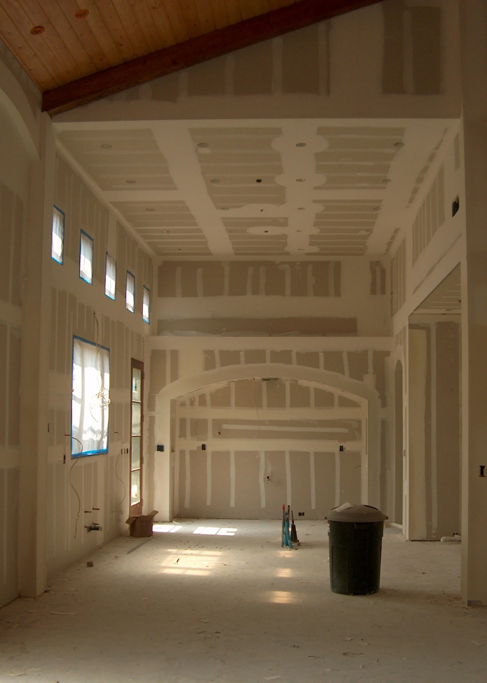 Kitchen during construction