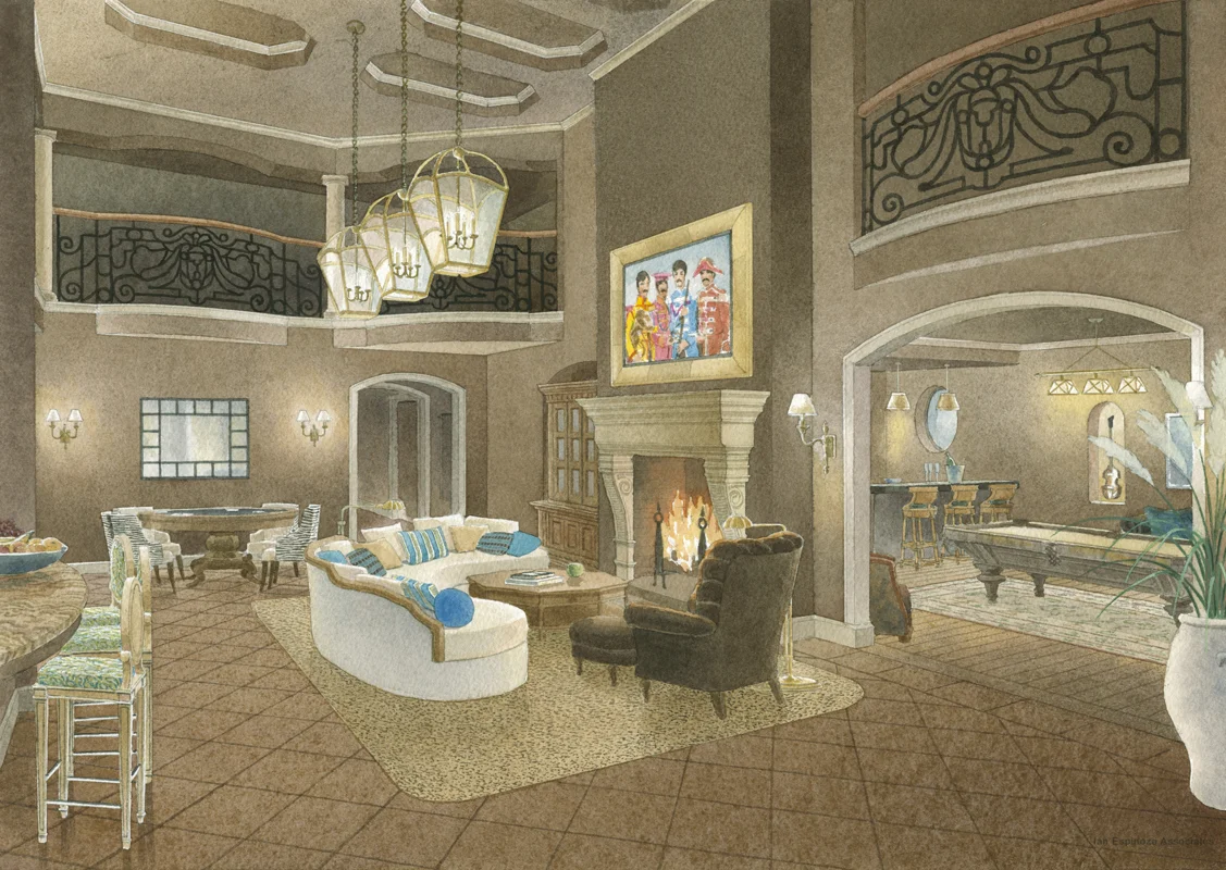 Family Room Drawing
