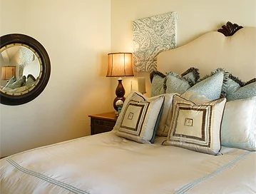 Master Bedroom with Decorative Pillows