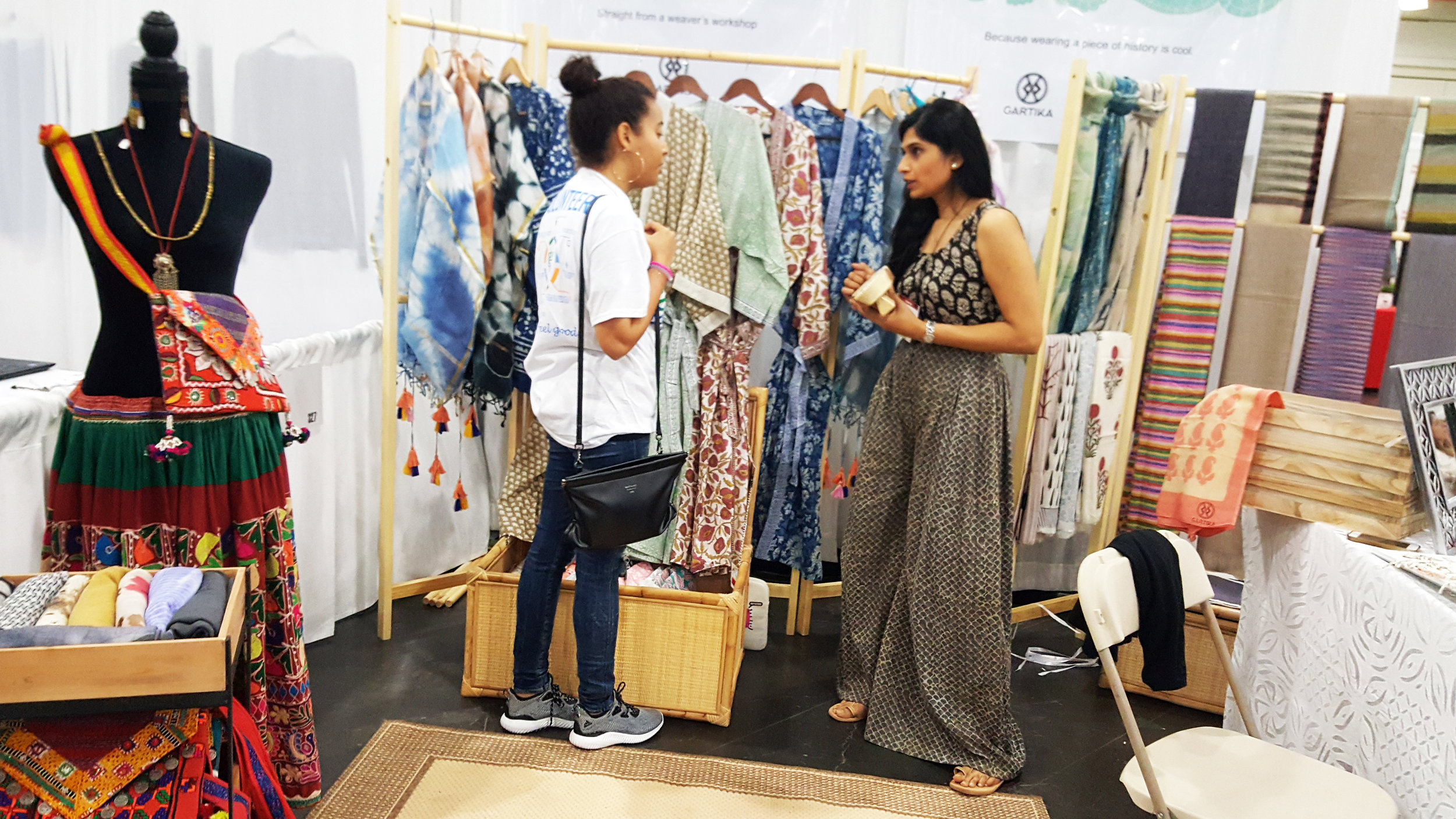 Radhika (right), founder and CEO of Gartika.