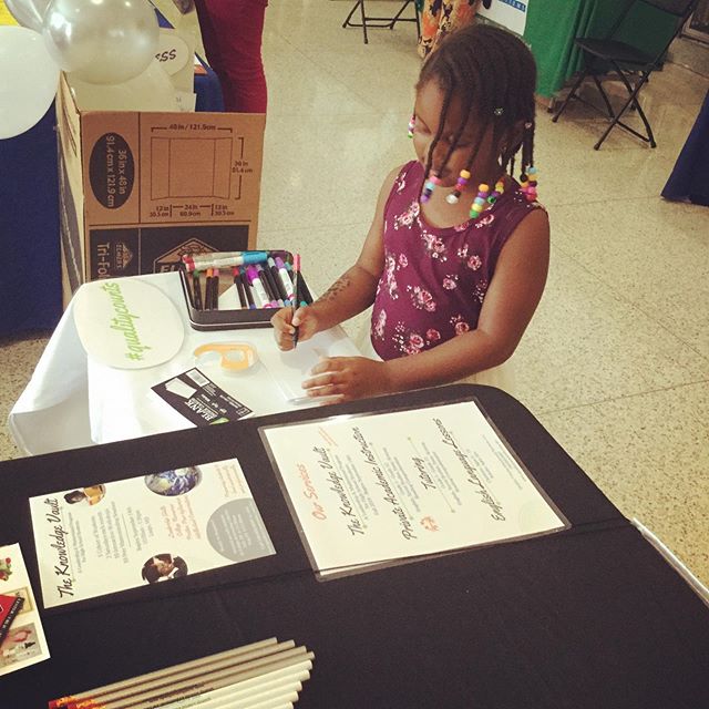 Today we&rsquo;re at the Kettering/Largo/Mitchelville Community Day &amp; Health Fair! This student will be entering Kindergarten next year and one of her goals is to read a whole book next school year!⁣
⁣
#readabook #princegeorgesproud⁣
#pgcounty ##