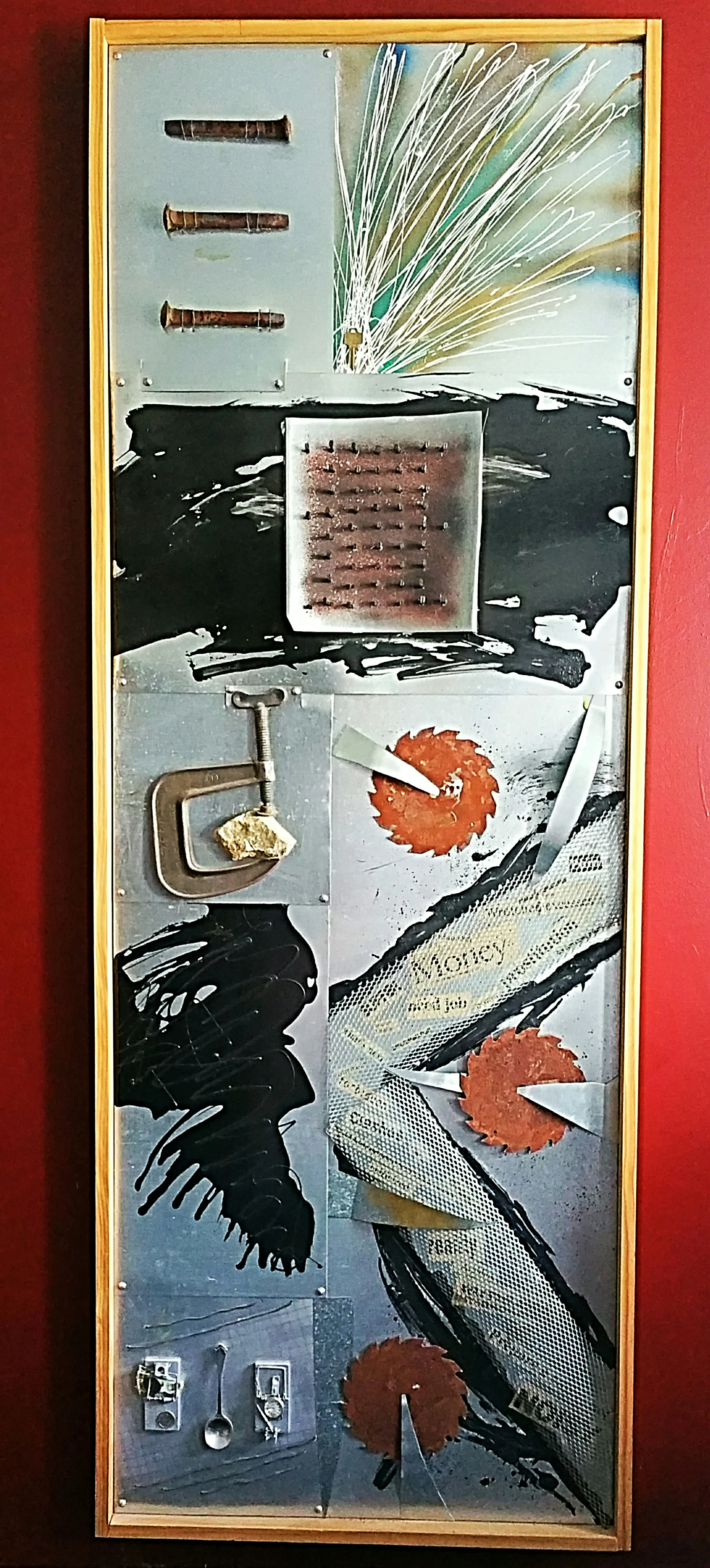mixed media 80 x 30" $6000