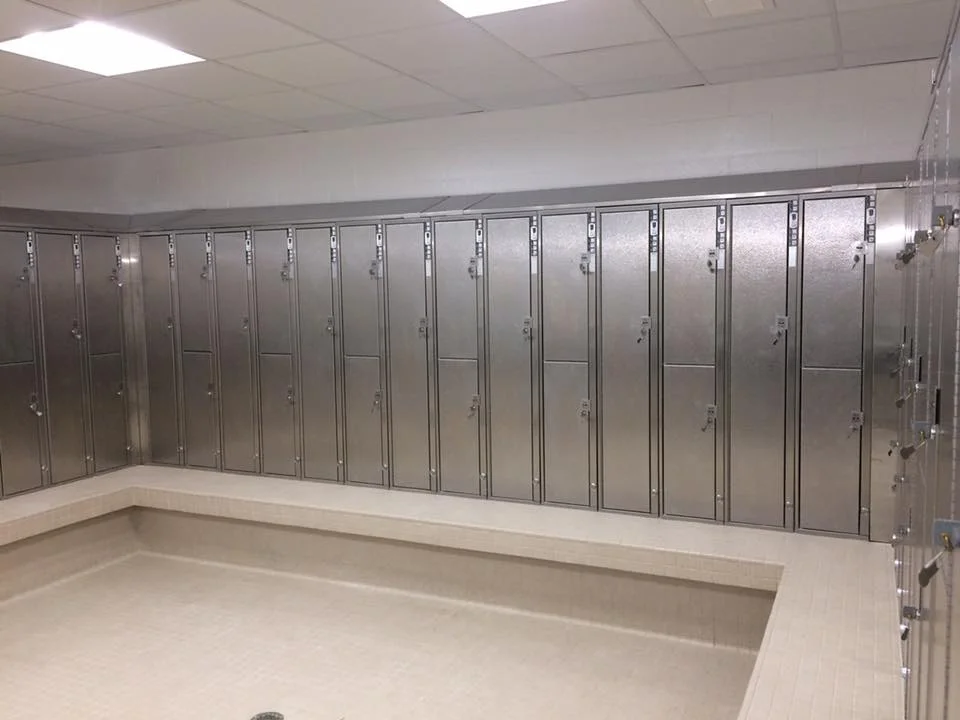Stainless Steel locker installation