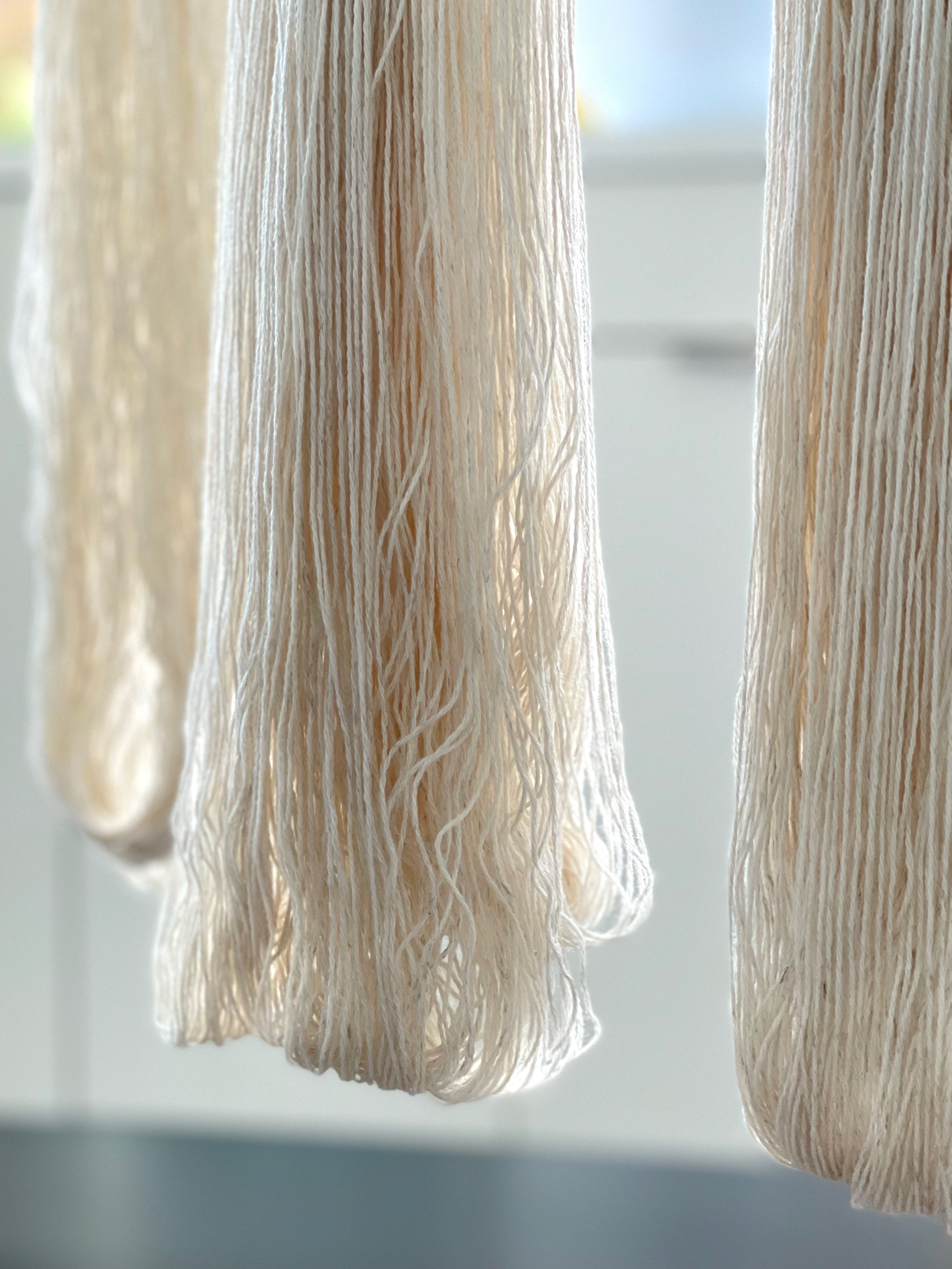 Julie Hoover Studio Blend No. 2 yarn being dried