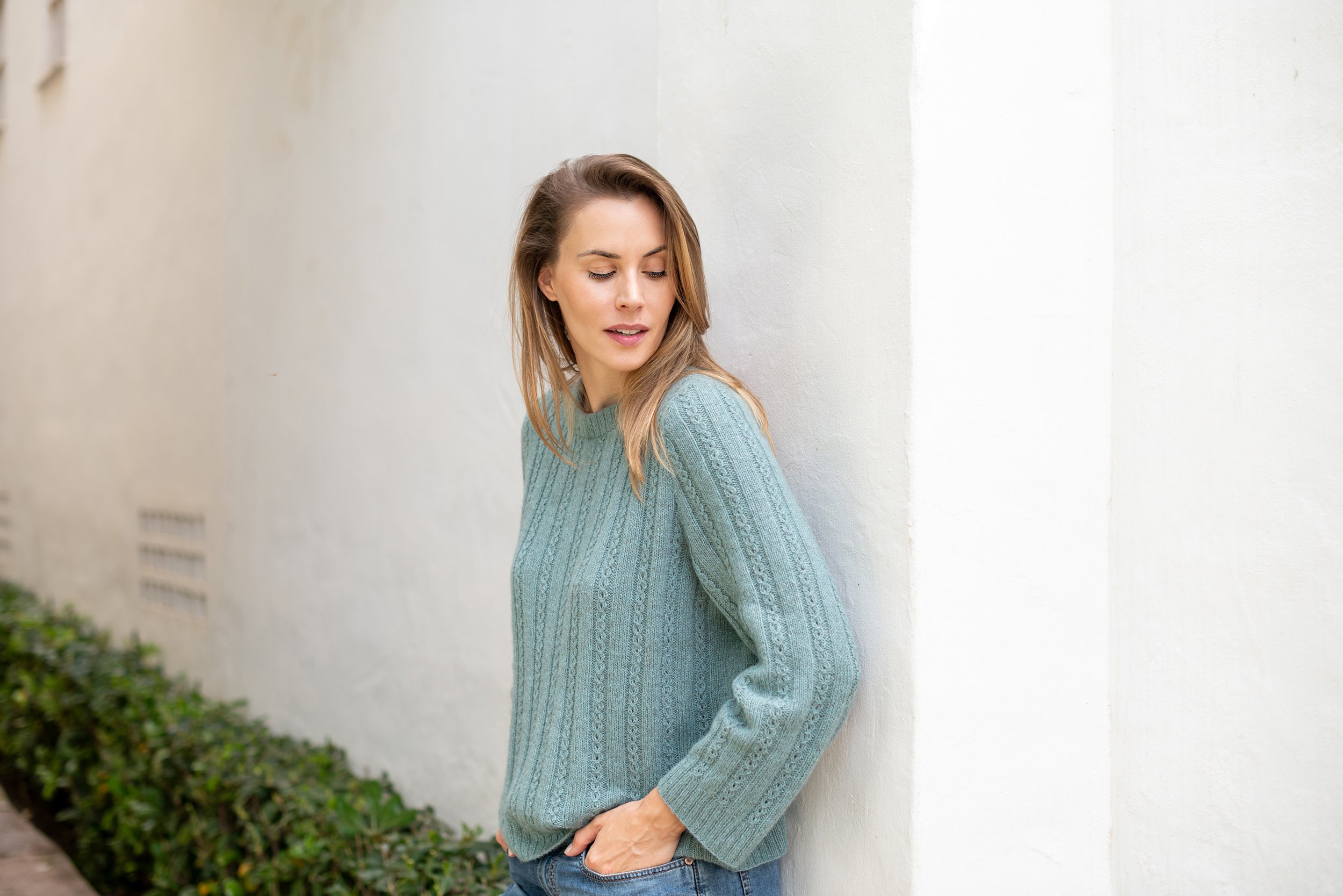 Catalina sweater pattern designed by Julie Hoover