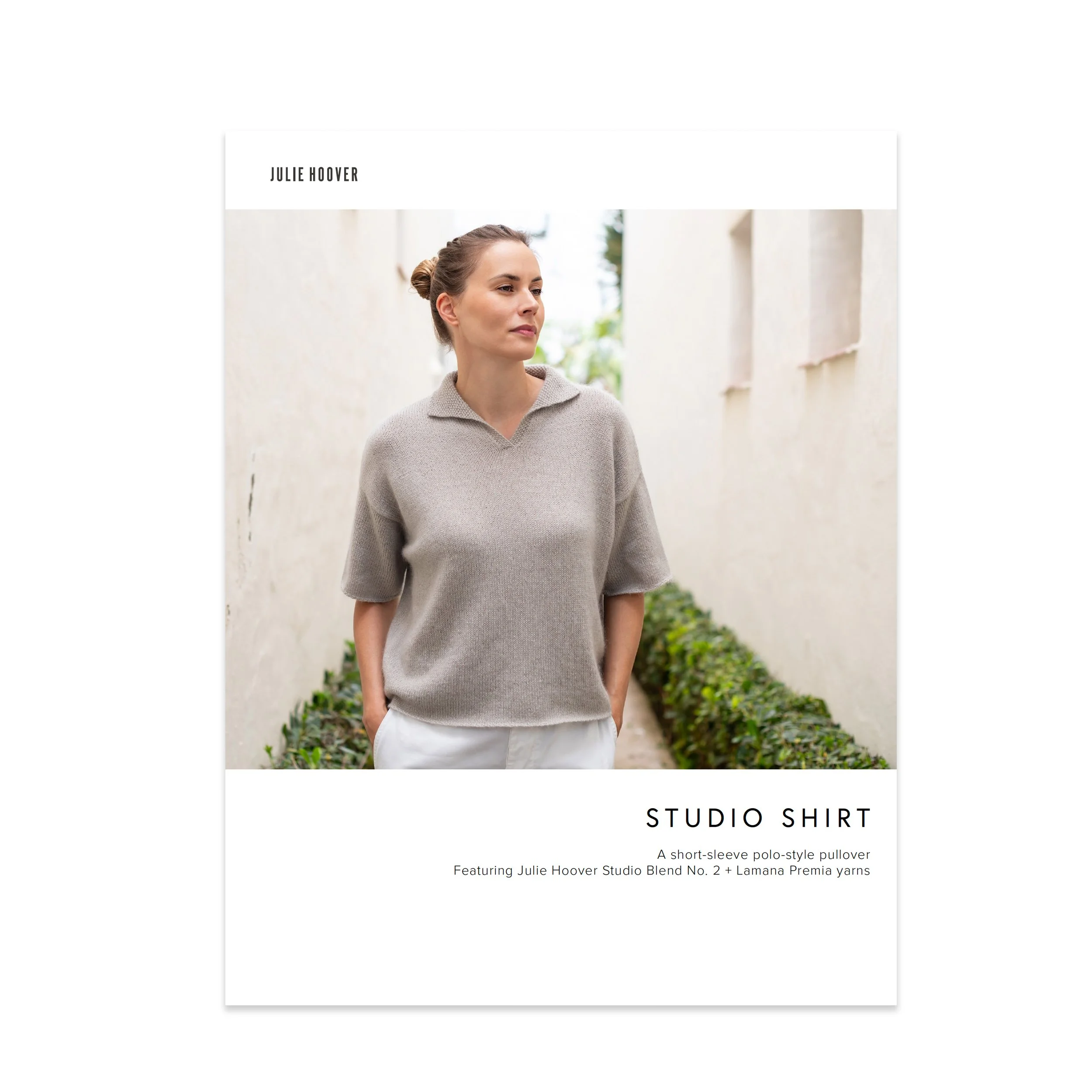 Studio Shirt sweater knitting project kit by Julie Hoover