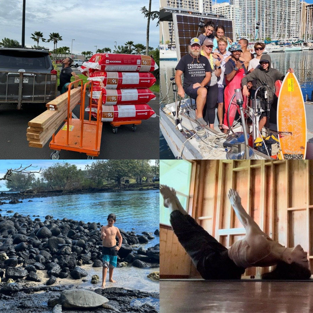 There is so much going on lately in the Shala Life Hawaii Ohana!

Tearing down walls in the house, Kalei sailing and surfing around the islands, Colee hosting upcoming mini-workshops and going to Italy with Rhiannon, and the renaissance man Tino inve