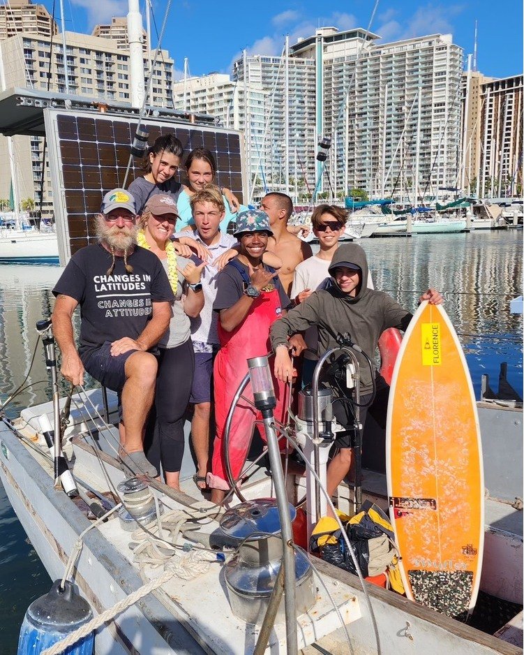 Three weeks ago from today, Kalei was preparing to go down to Hilo Bay in the early hours of the morning to sail from Hilo to Honolulu on the sailboat Ishi!

He and the crew had an epic adventure and Kalei ended up placing 4th in the state for open m