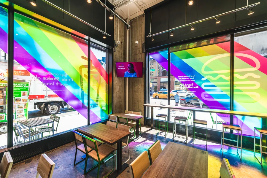 West Village Shake Shack / Vinyl Installations and In-Shack Experience