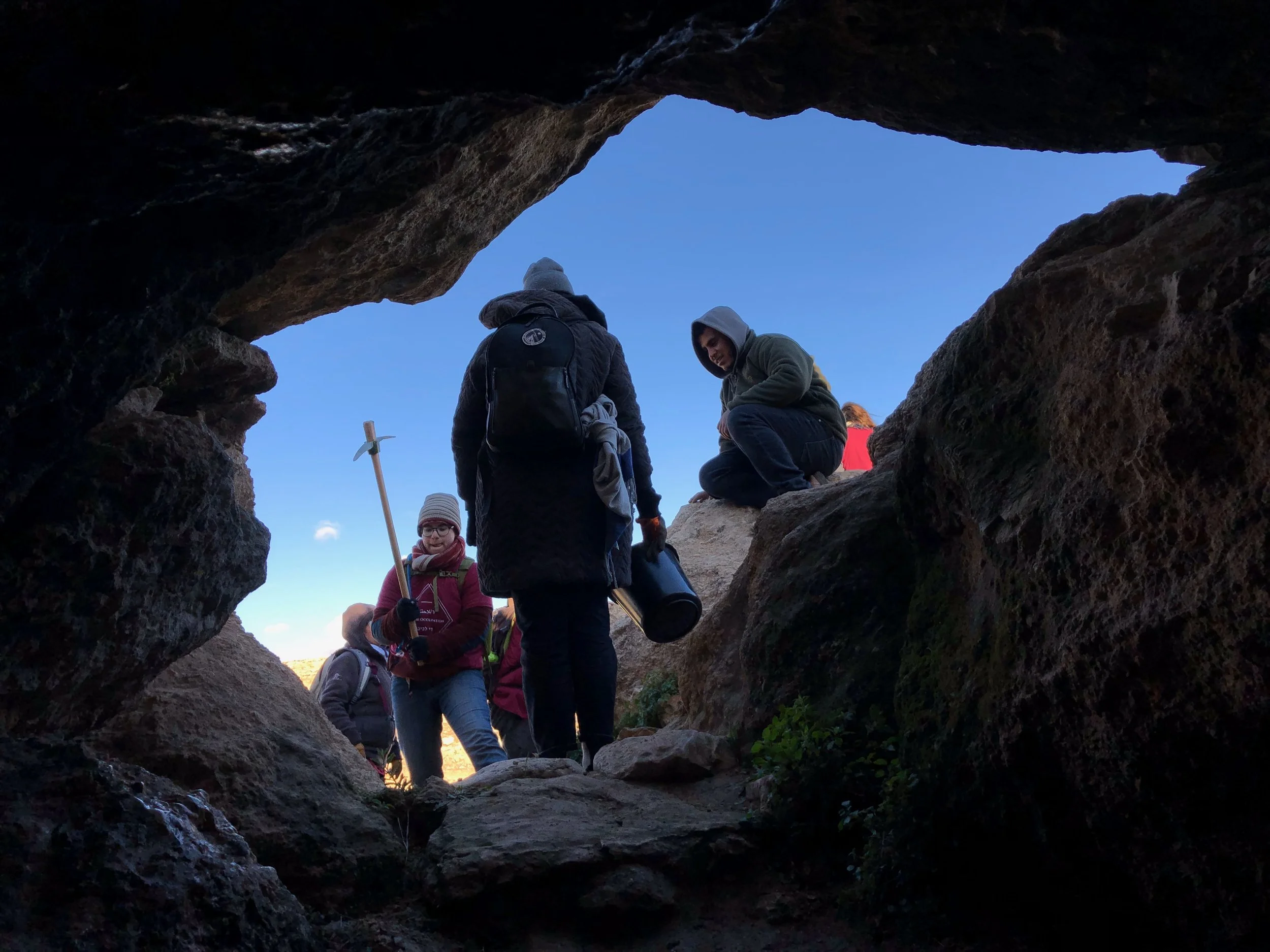 The view from inside the spring