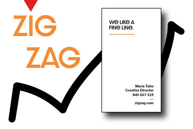  Business cards made for a marker company. The design was kept minimal with its playful yet modern look. 