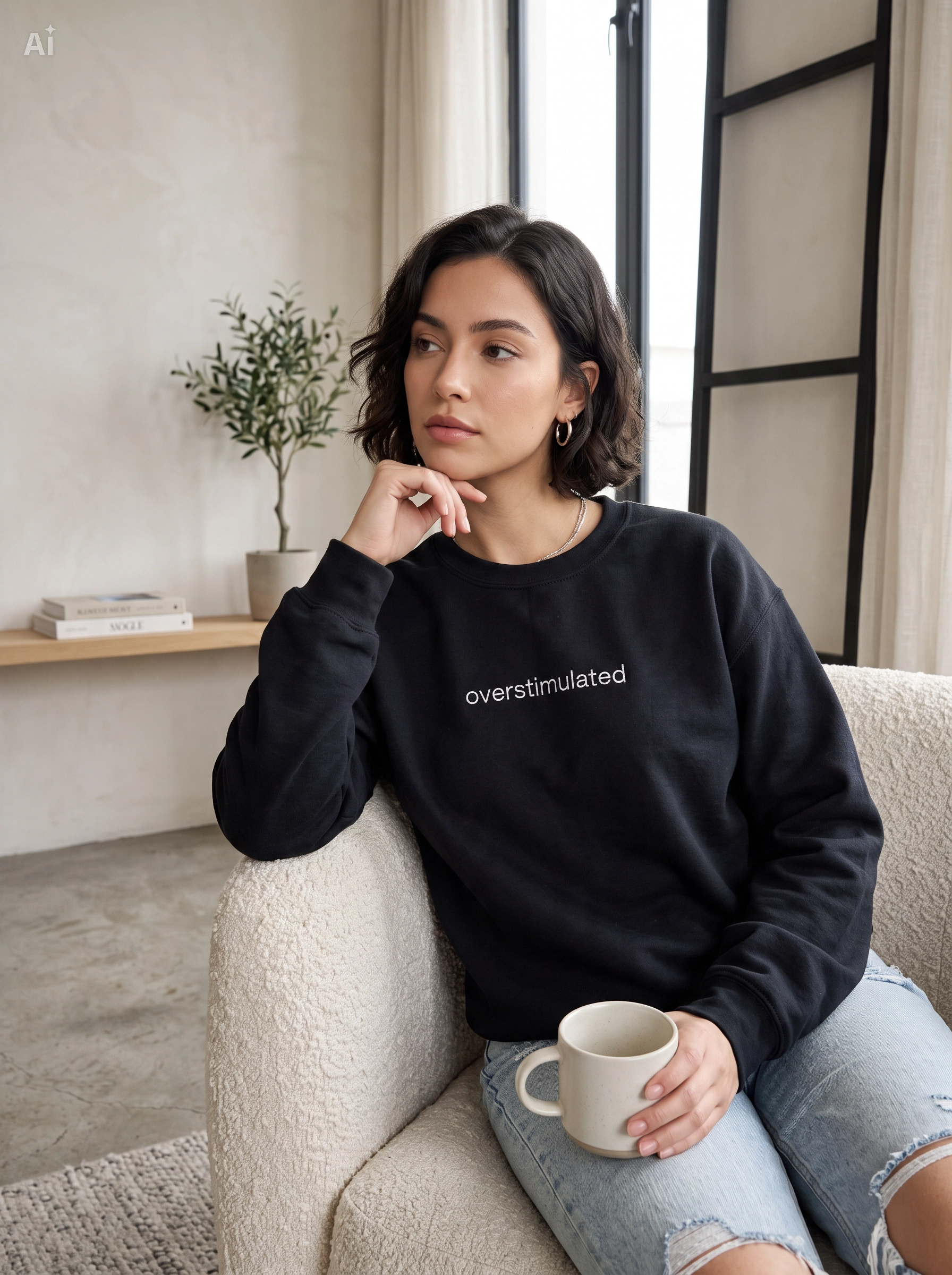 Overstimulated Embroidered Sweatshirt