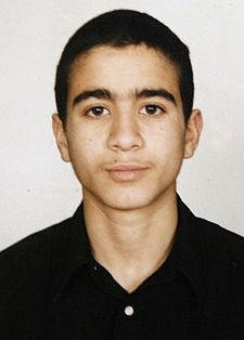 Omar Khadr at the age of 15//AFP