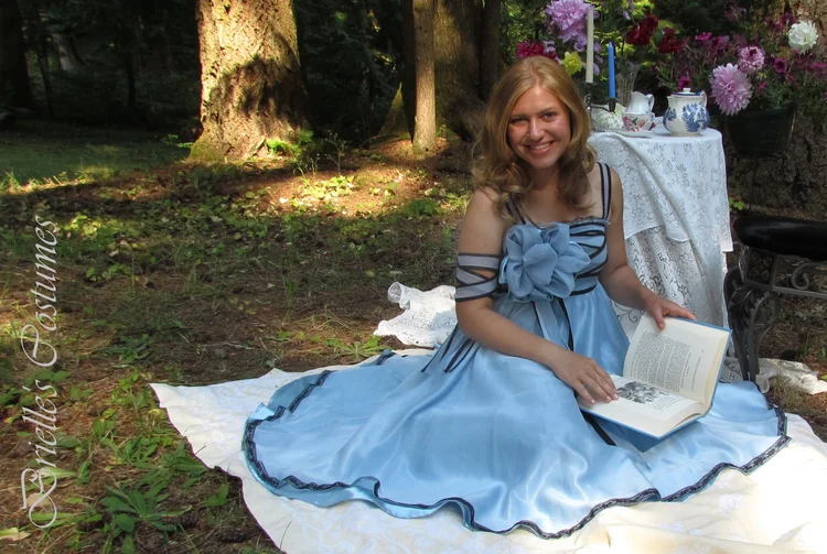 alice in wonderland tim burton blue dress From Sketch to Still, a Visual History of Alice in Wonderland's Costumes